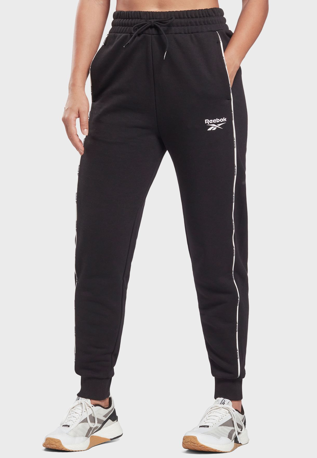 reebok black sweatpants