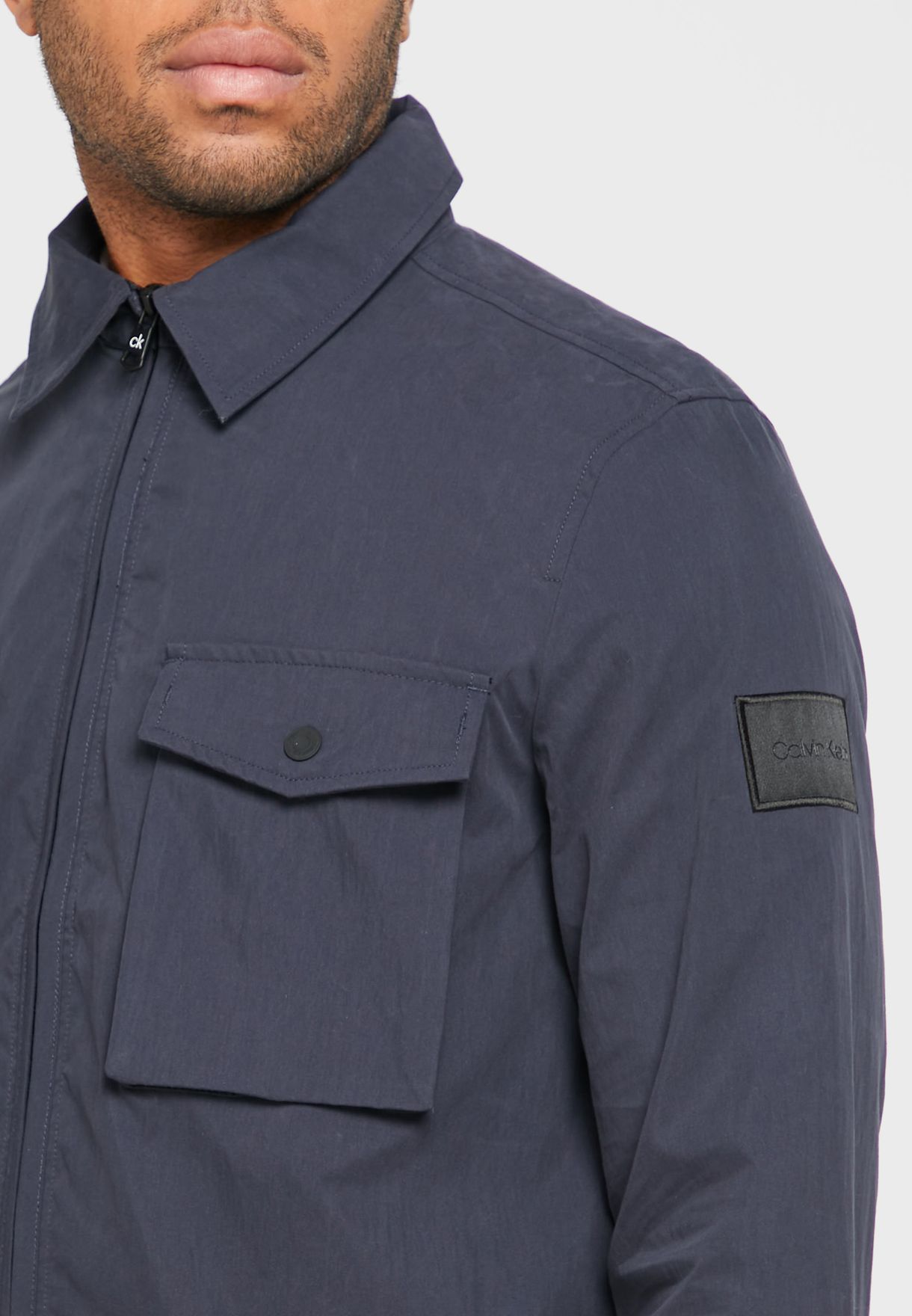 Zip Up Pocket Detail Jacket