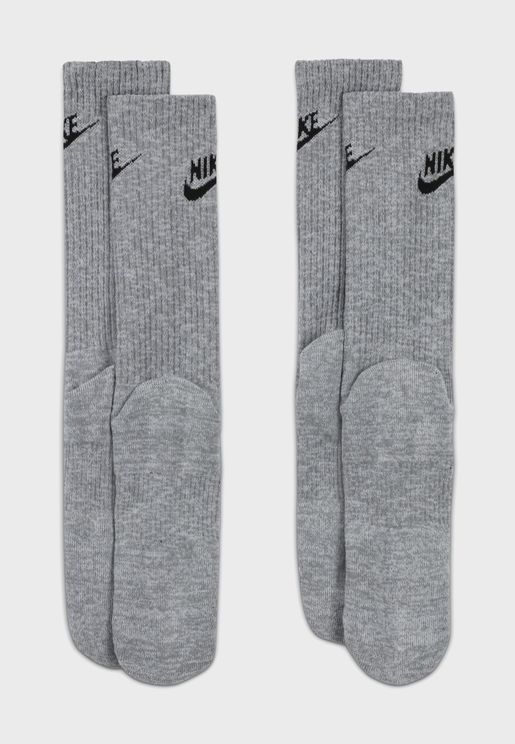 mens nike socks grey