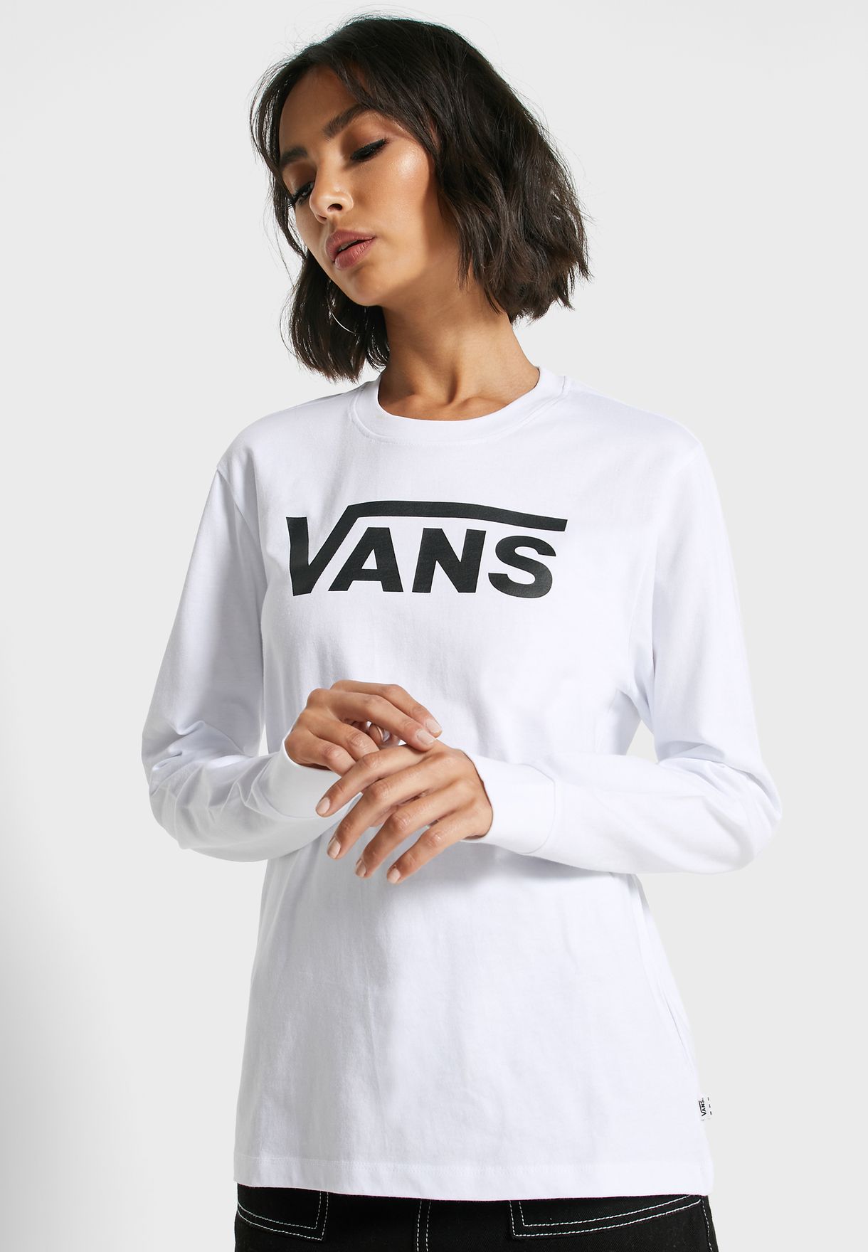vans white shirt womens