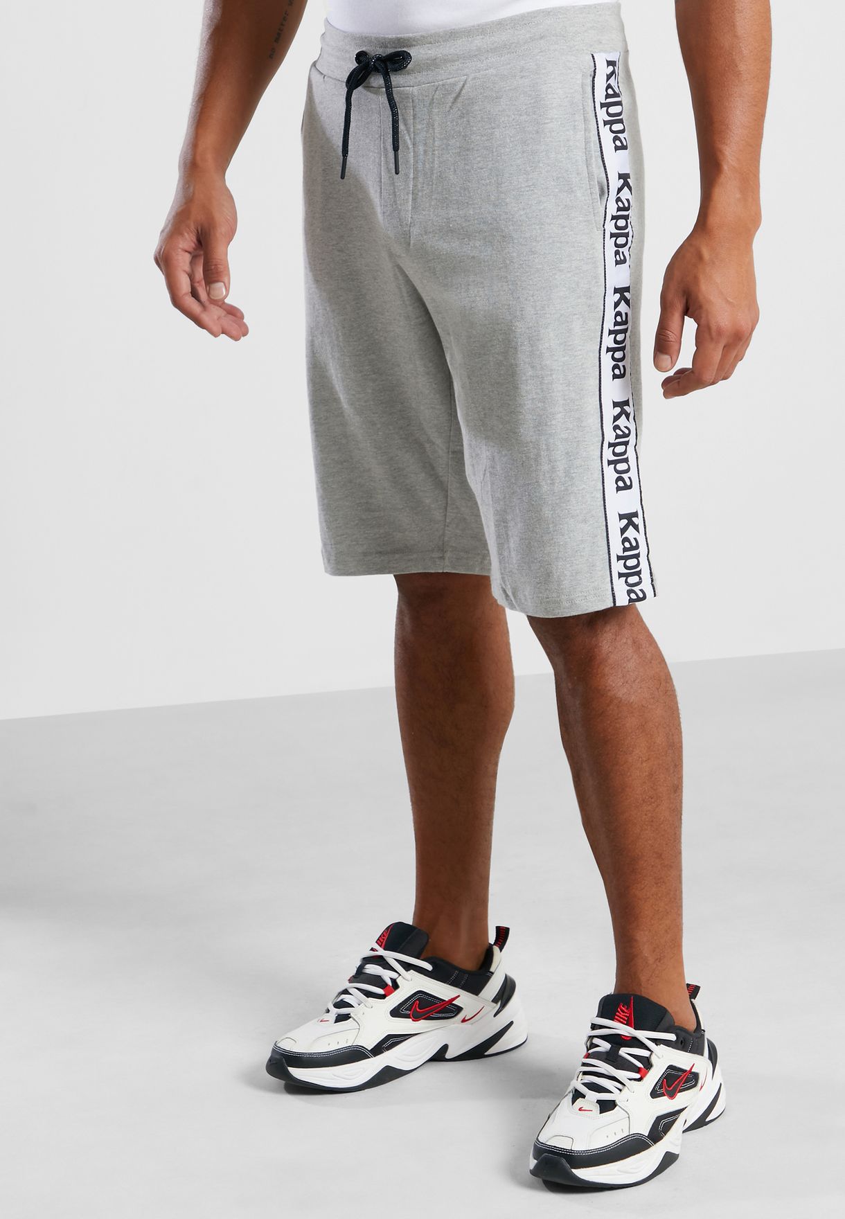 nike air logo tape shorts