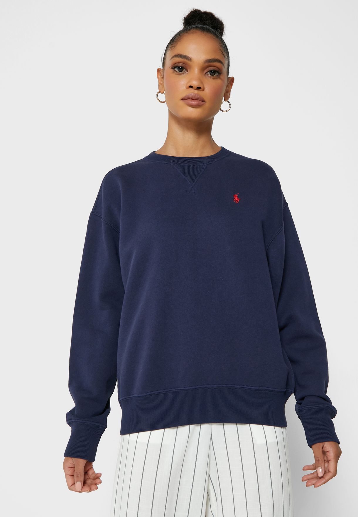 Buy Polo Ralph Lauren navy Logo Sweatshirt for Women in MENA, Worldwide