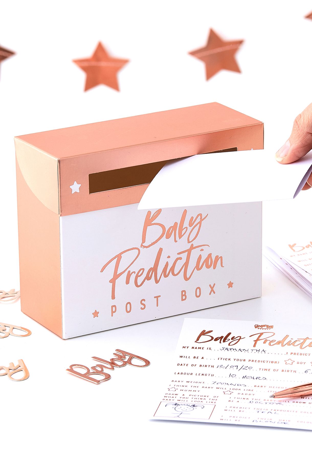 Buy Ginger Ray Rose Gold Baby Shower Prediction Box For Women In Manama Other Cities Tw 837