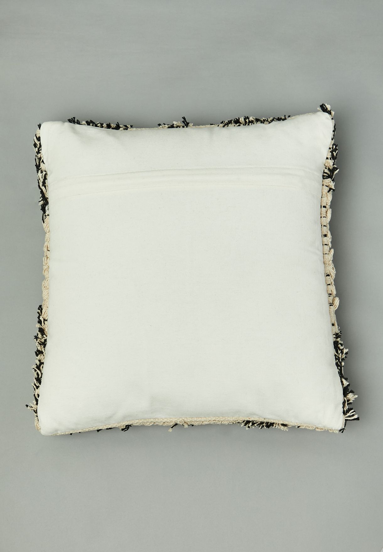 Black & White Large Diamond Cushion - 16"X16"