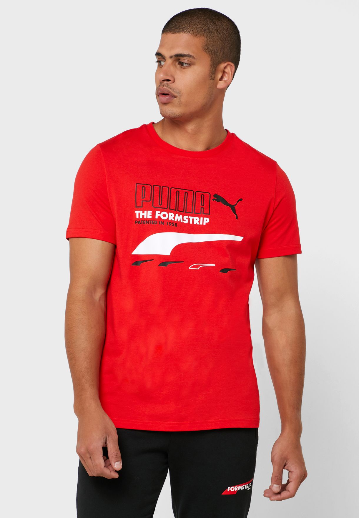 Buy PUMA red Club T-Shirt for Men in 