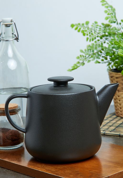 Chicago Matte Black Teapot