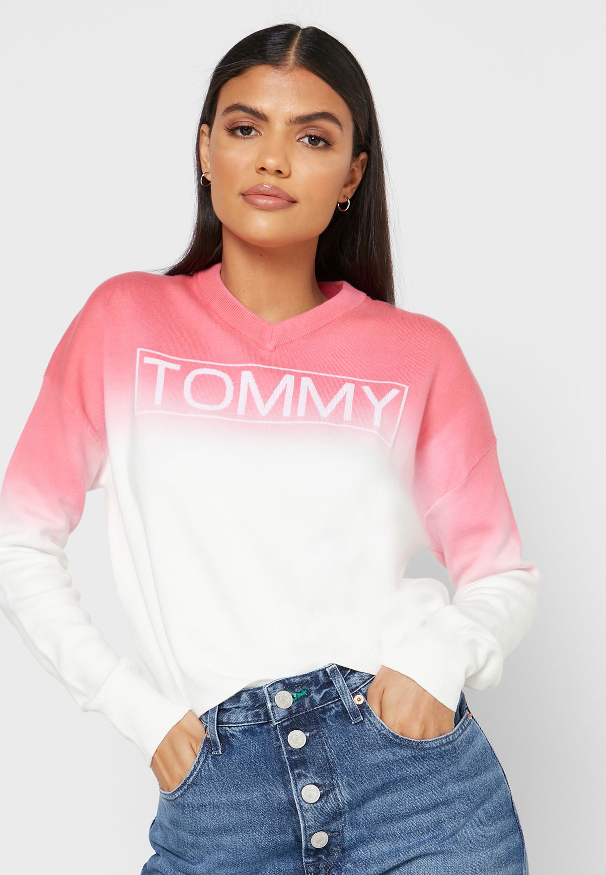 tommy jeans multicolor sweatshirt