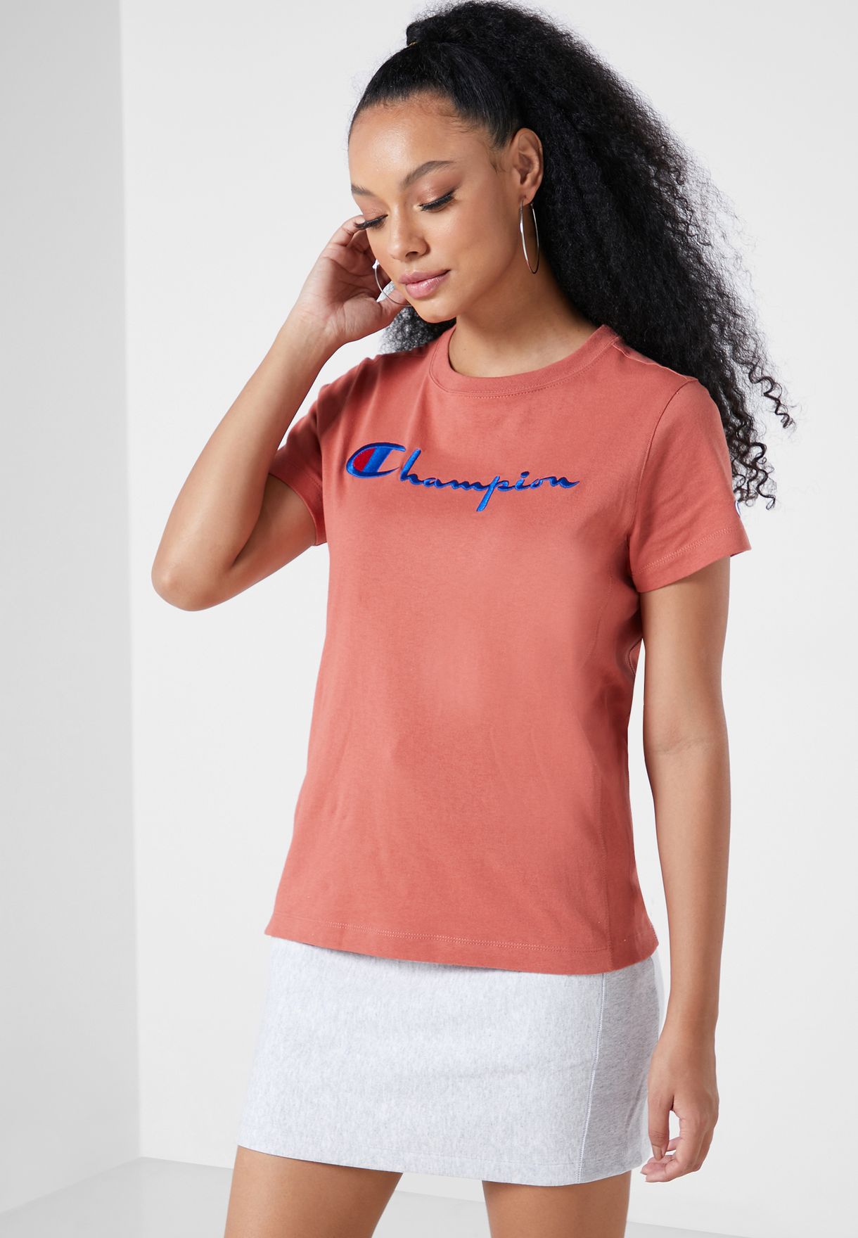 champion shirts women red