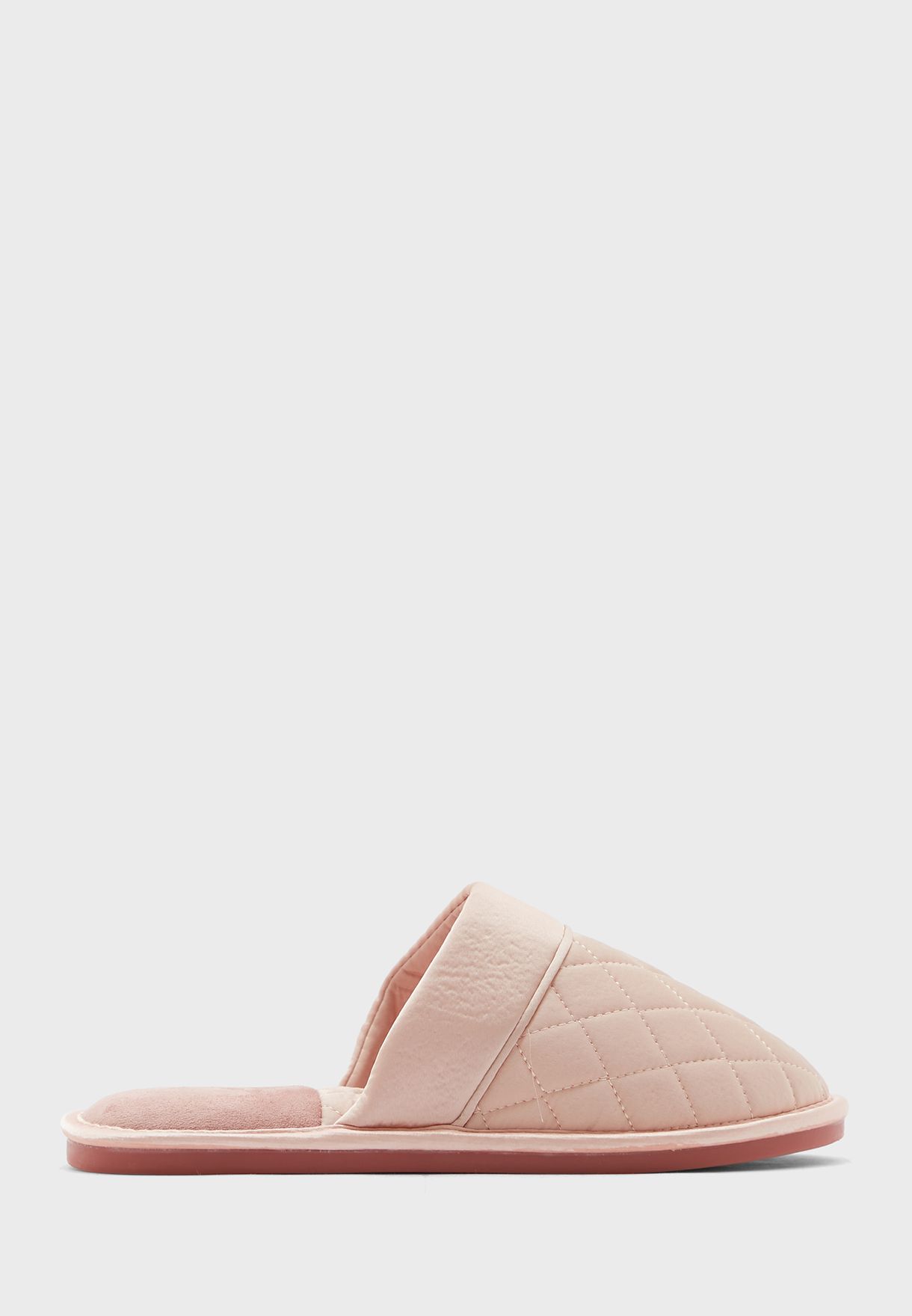 Quilted Satin Bedroom Slippers 