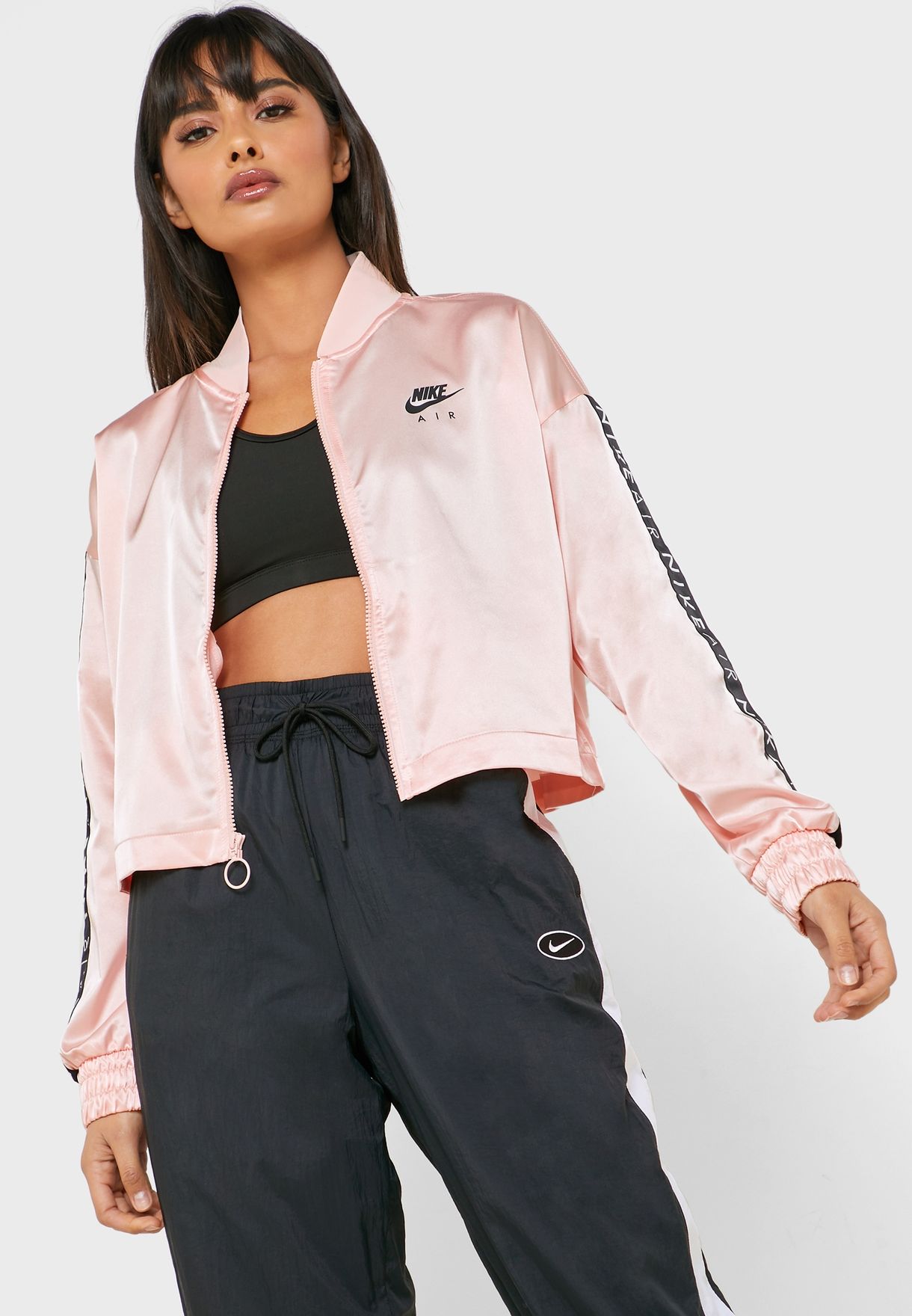 Buy Nike pink NSW Air Satin Jacket for 