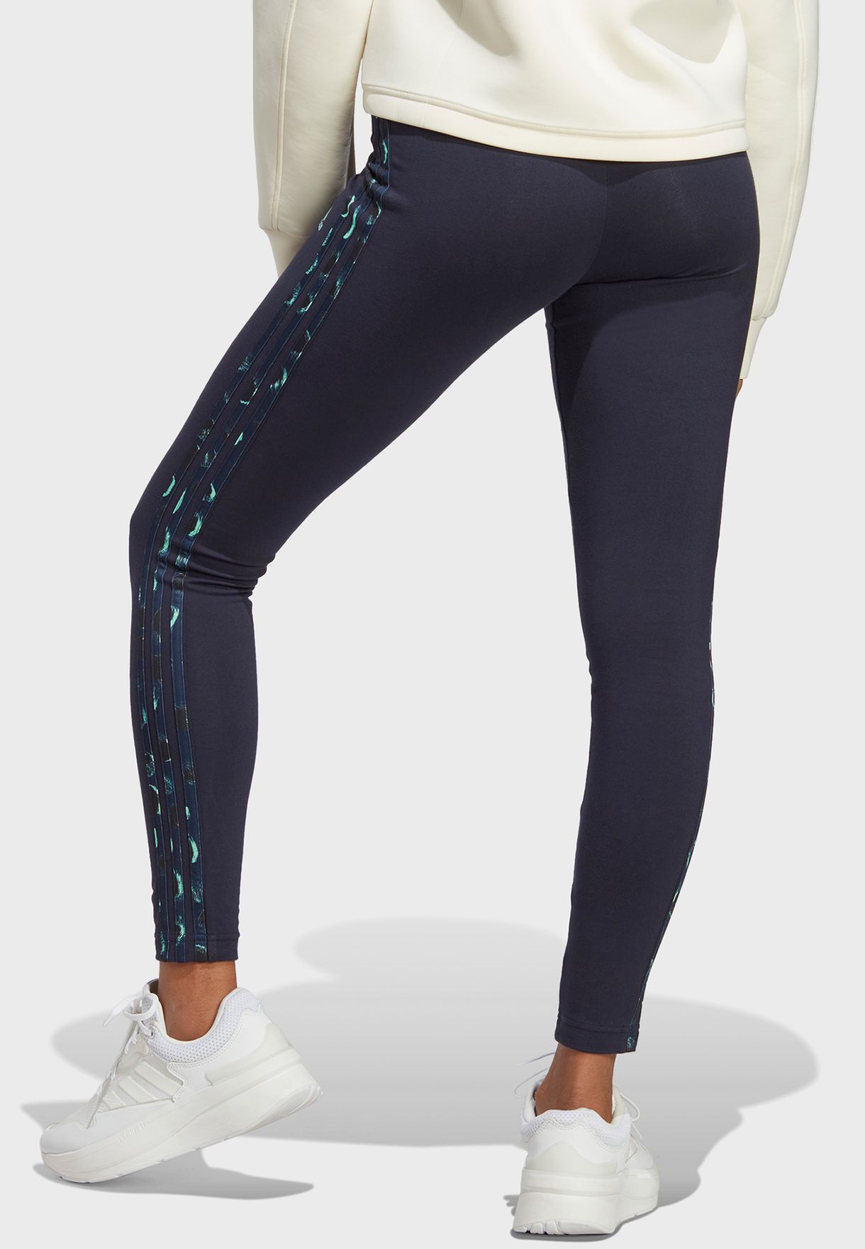 3 Stripe Essential Animal Print Leggings
