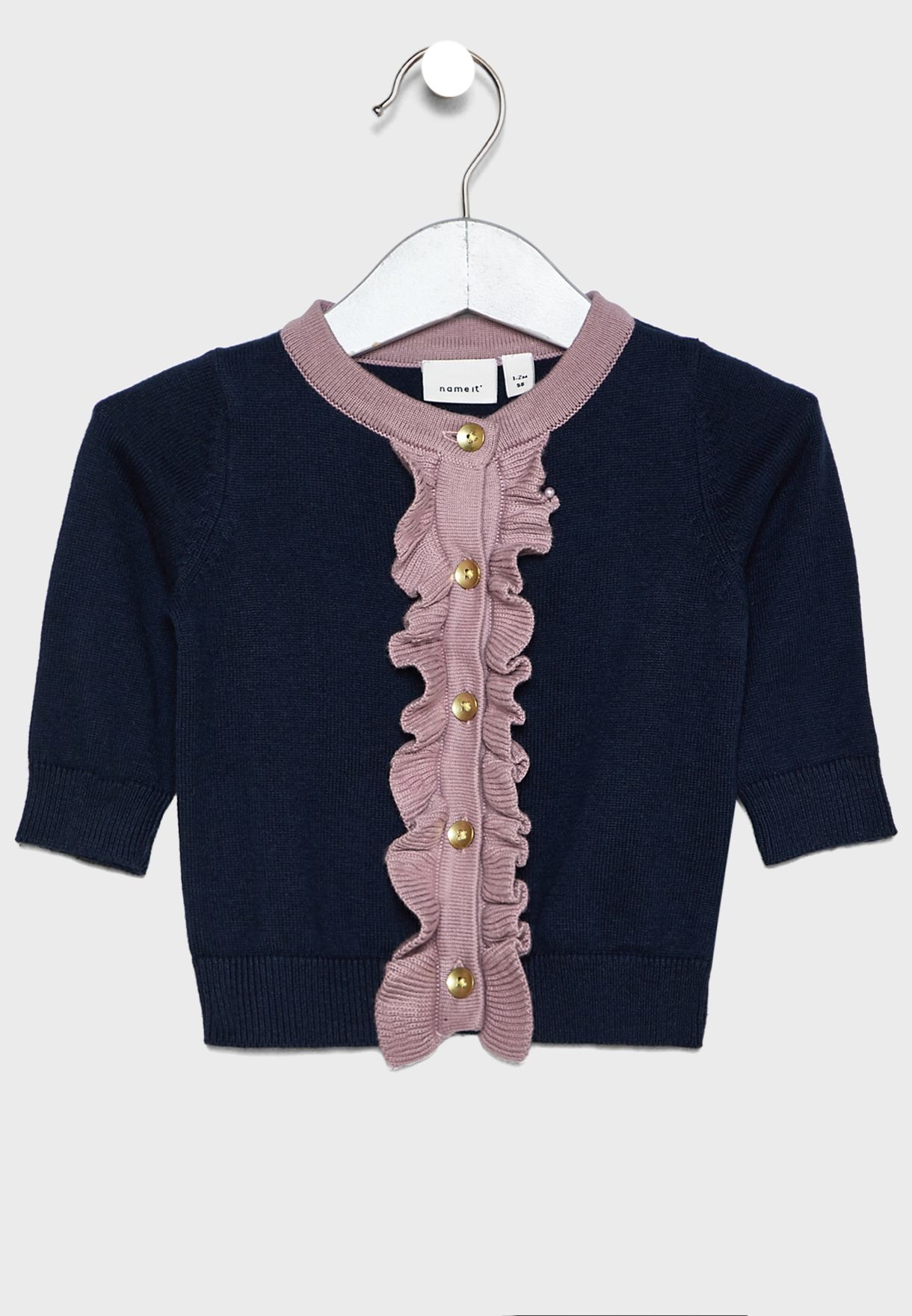 infant navy cardigan