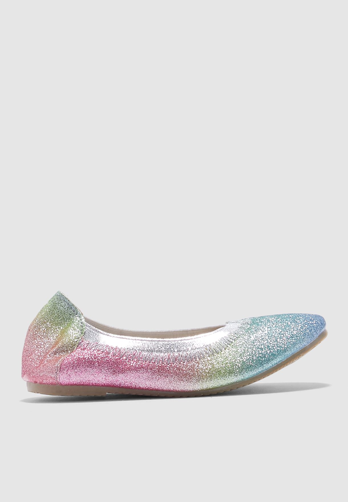 rainbow ballerina shoes