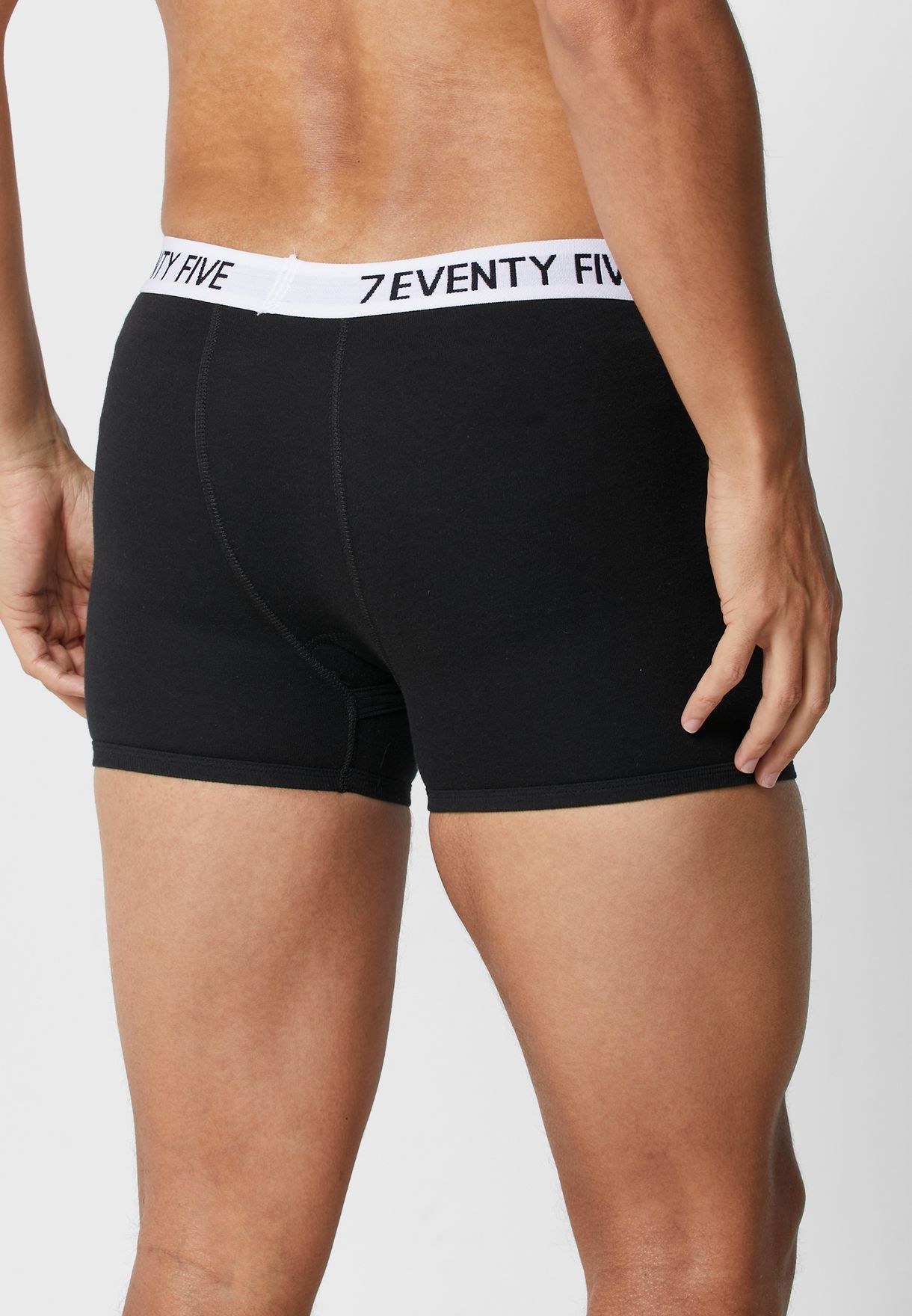 2 Pack Waist Band Trunks With Antibacterial Finish