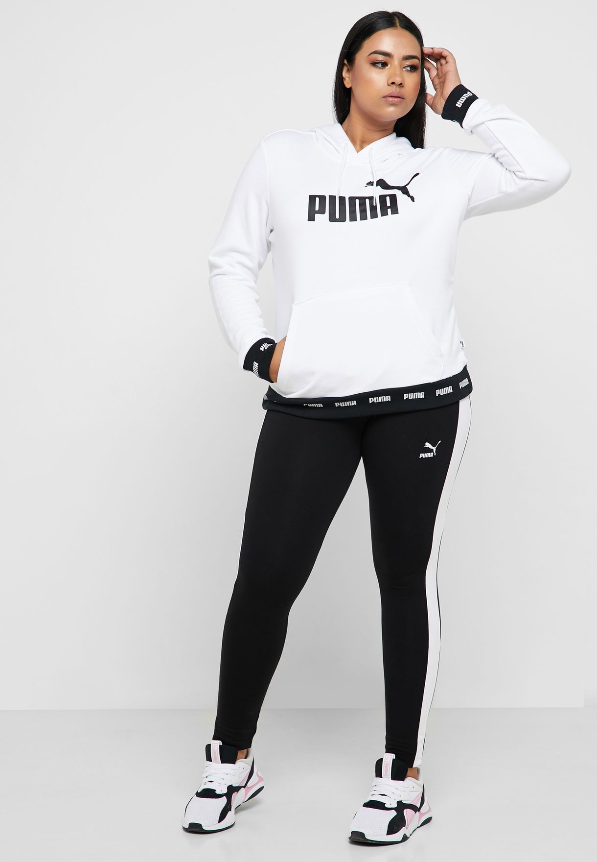 puma leggings and hoodie