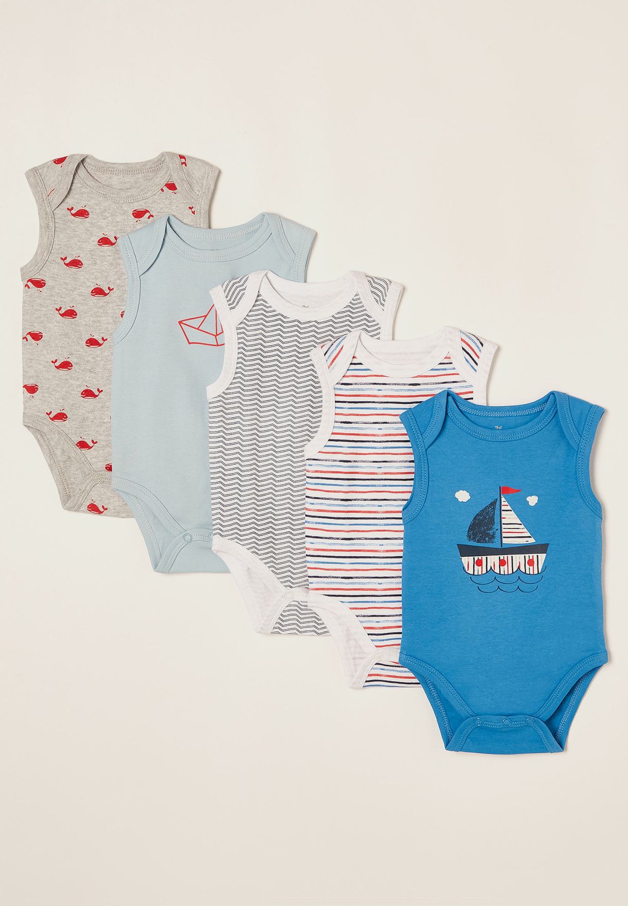 Infant 5 Pack Assorted Bodysuit