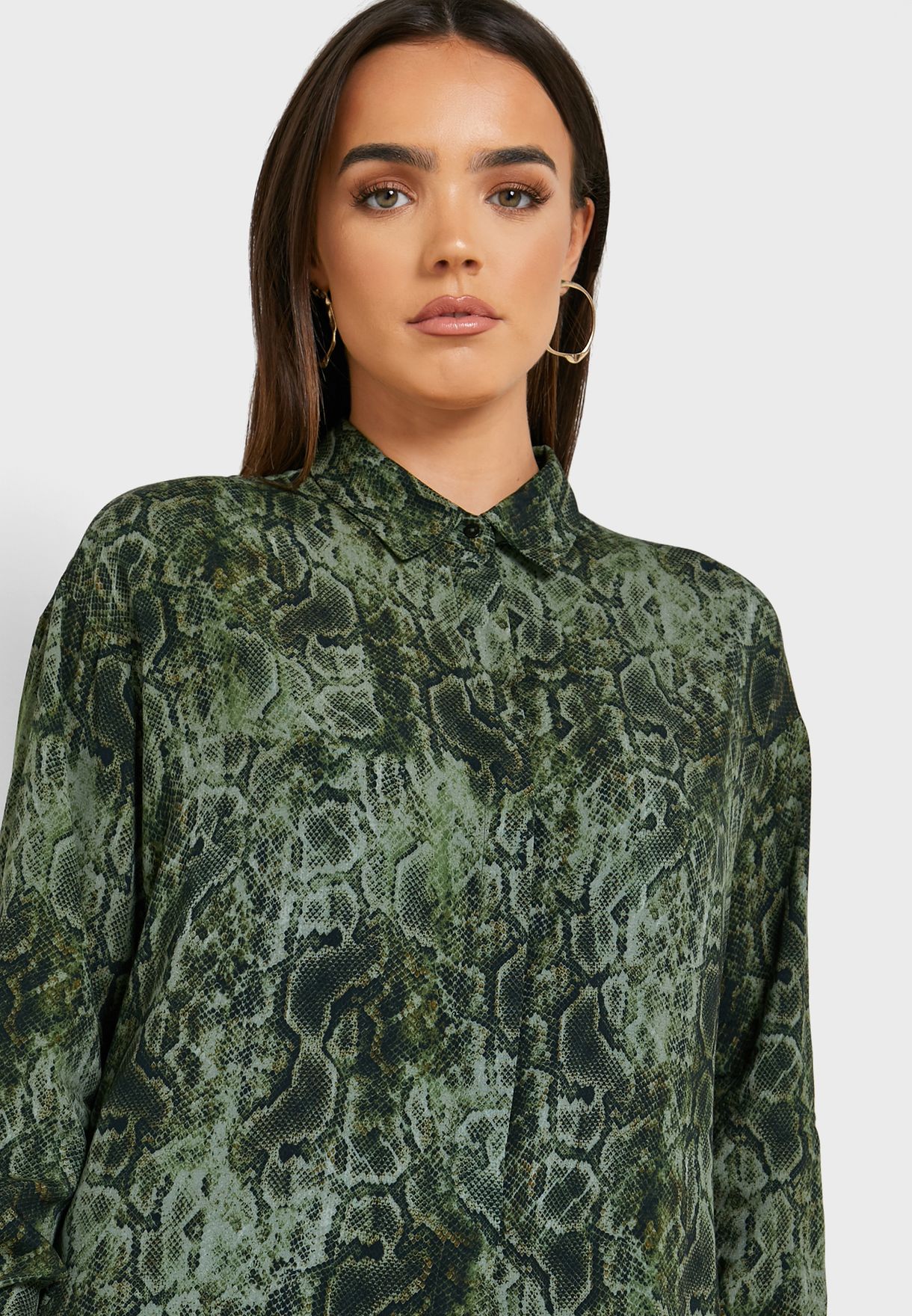 snake print shirt women's