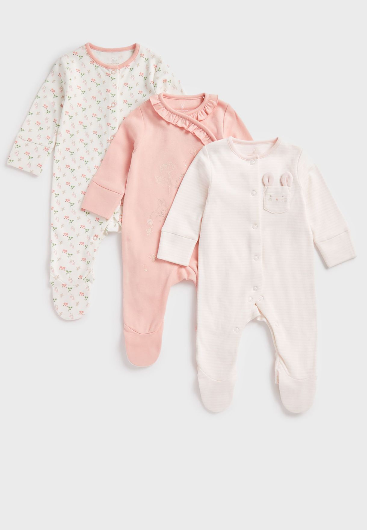 Infant 3 Pack Assorted Pyjama Set