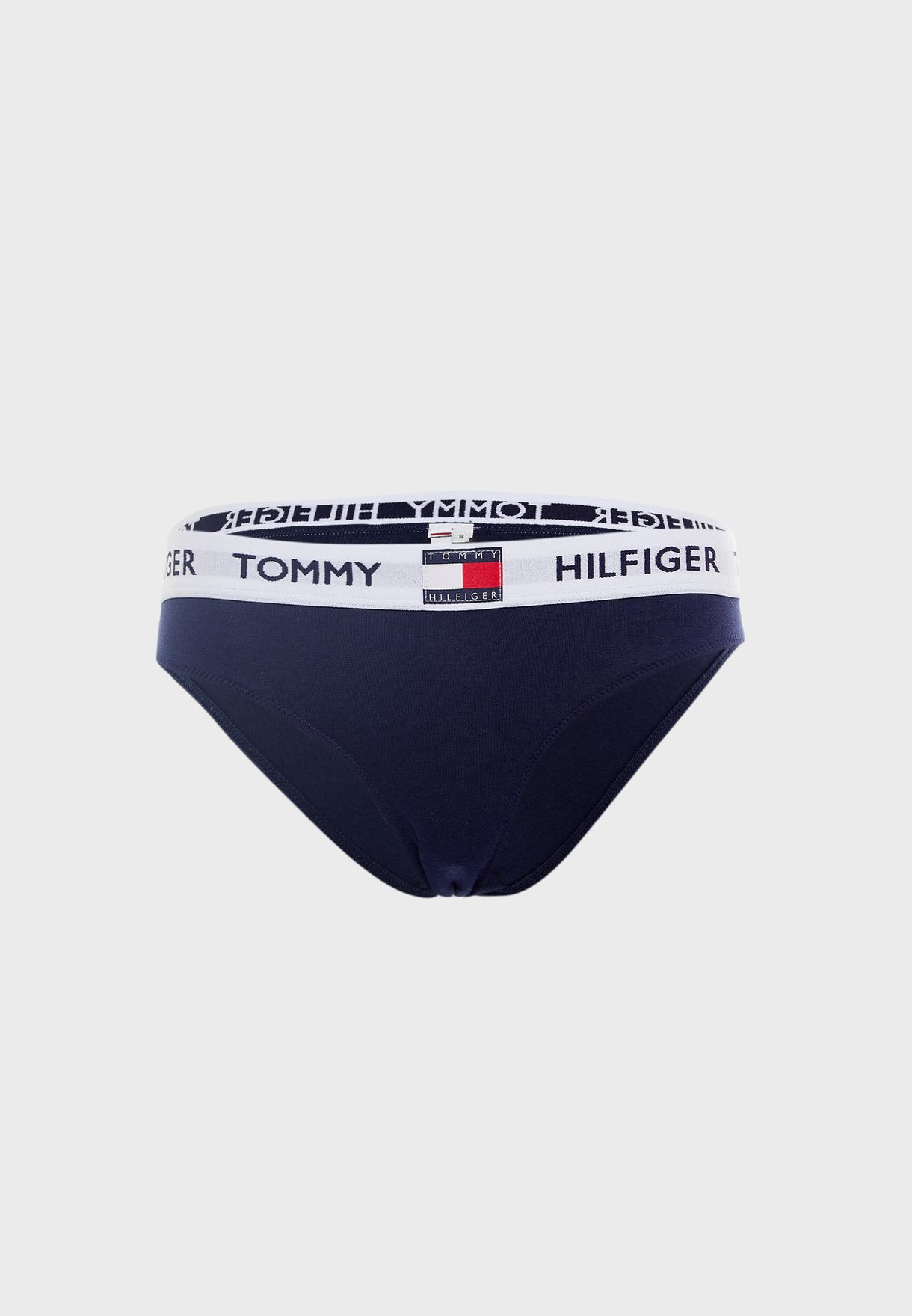 Buy Tommy Hilfiger Navy High Leg Logo 