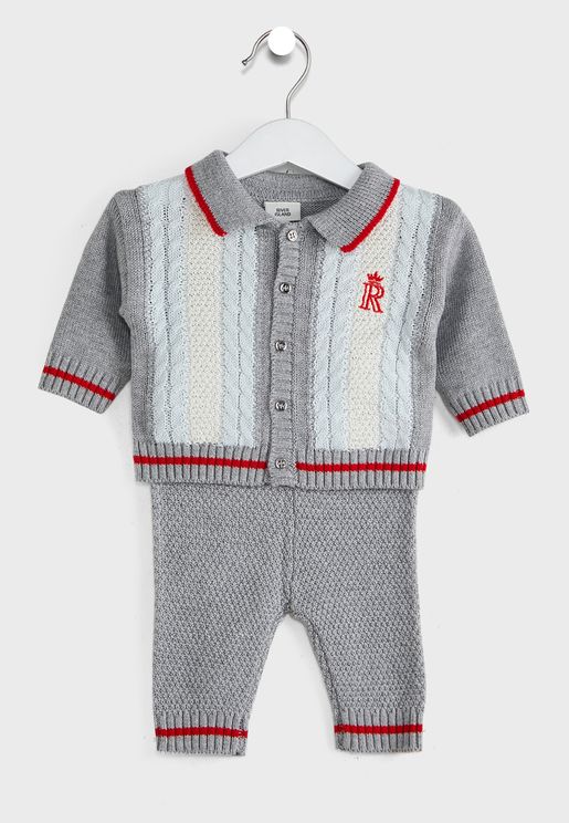 Infant Knitted Polo + Leggings Set