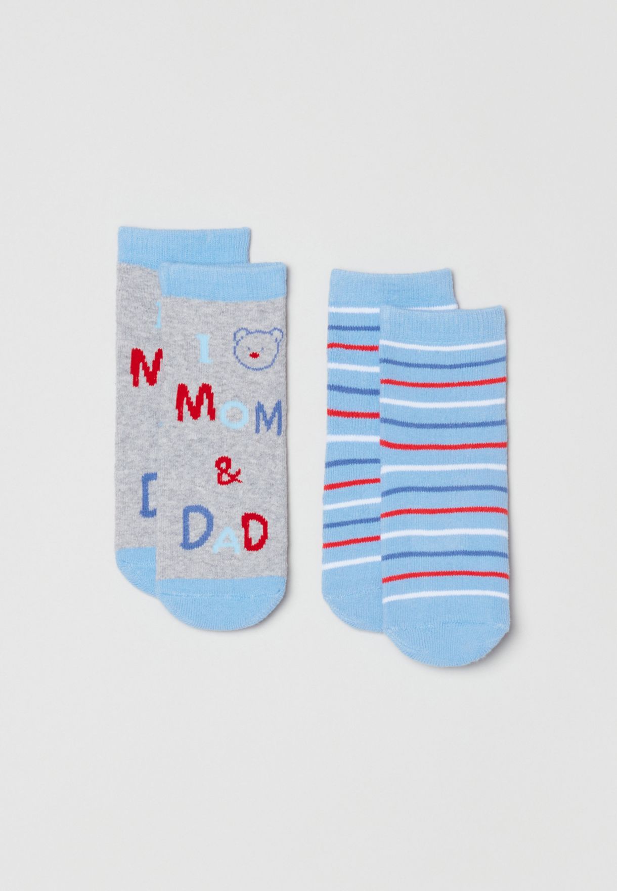 2 Packs Printed Slipper Socks