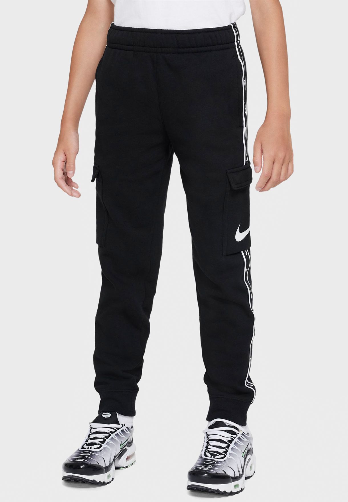 repeat swoosh fleece cargo jogger