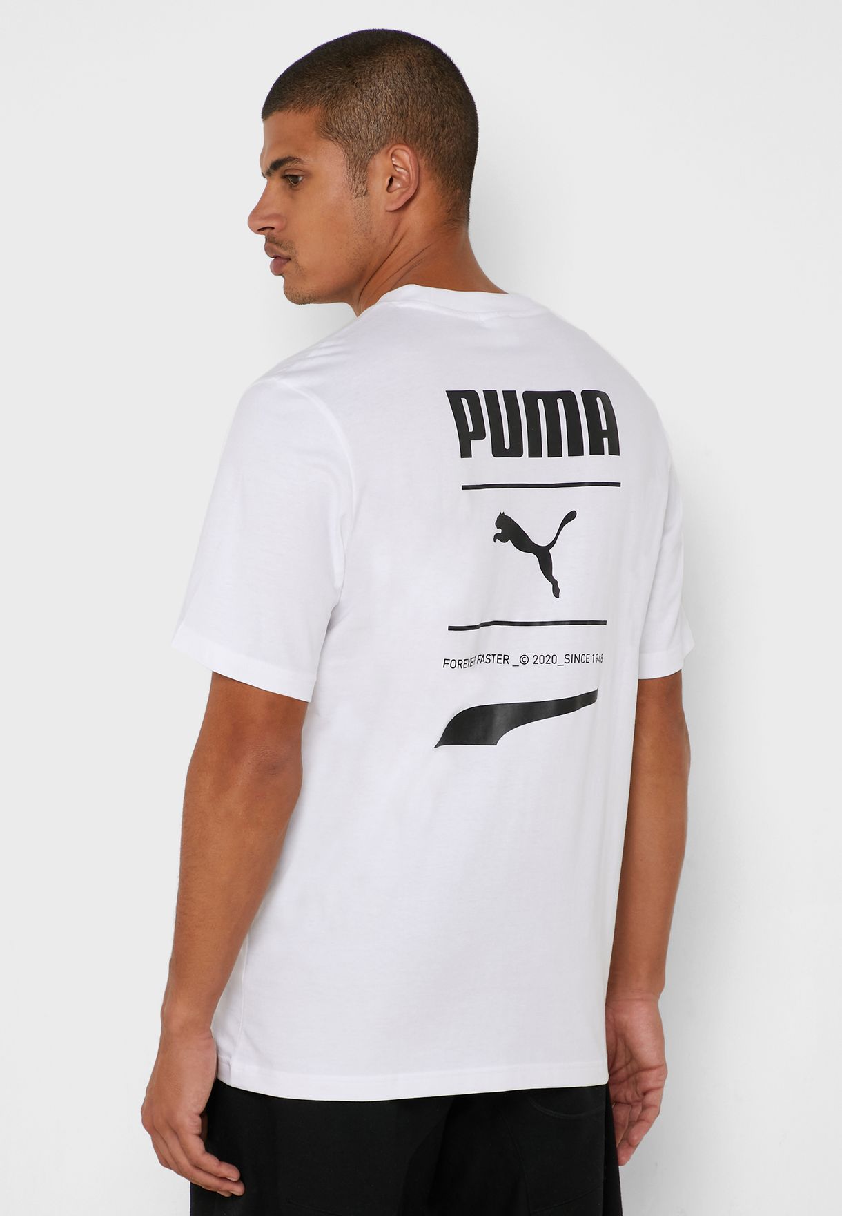 Buy Puma White Recheck Pack Graphic T Shirt For Men In Mena