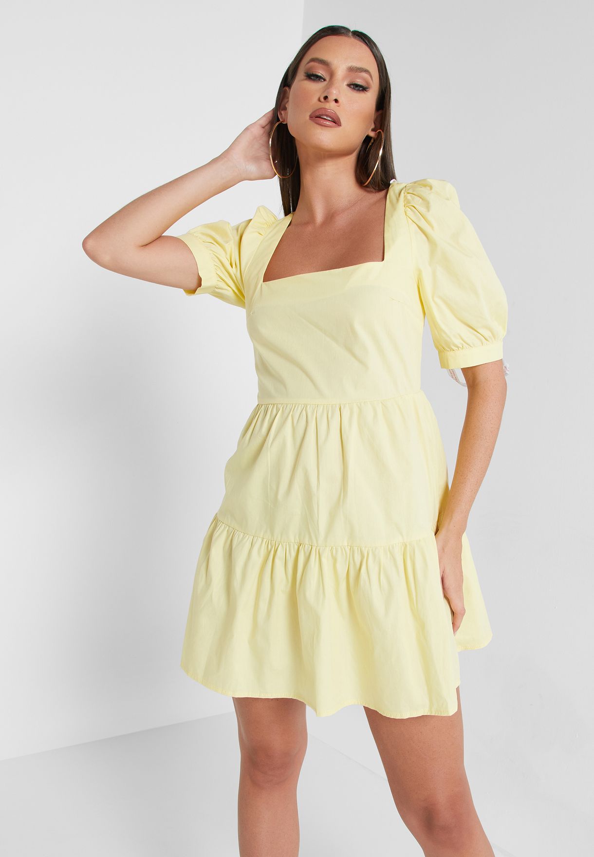 yellow missguided dress