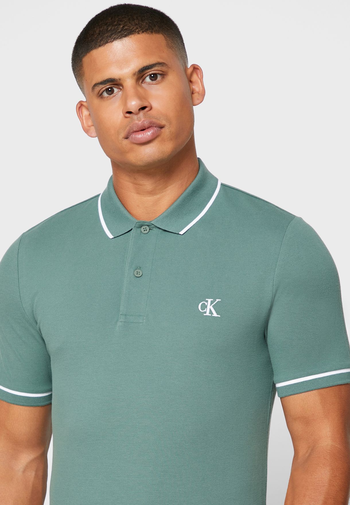 calvin klein slim fit polo