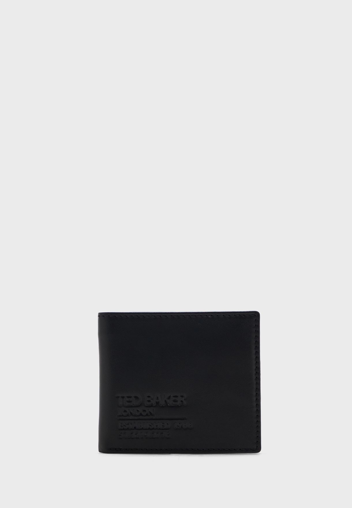 ted baker black leather wallet with coin pocket