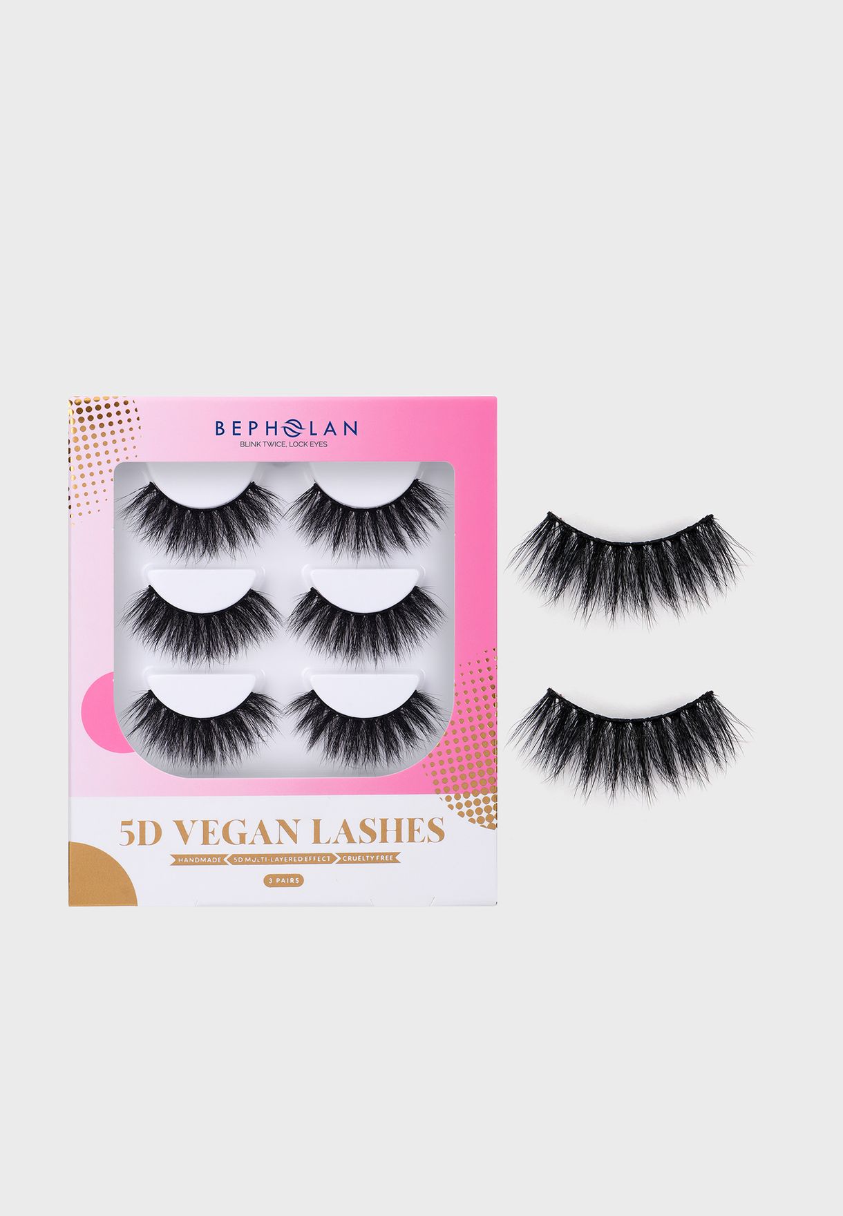 Super Volume Layered Mink Lashes - Pack Of 3
