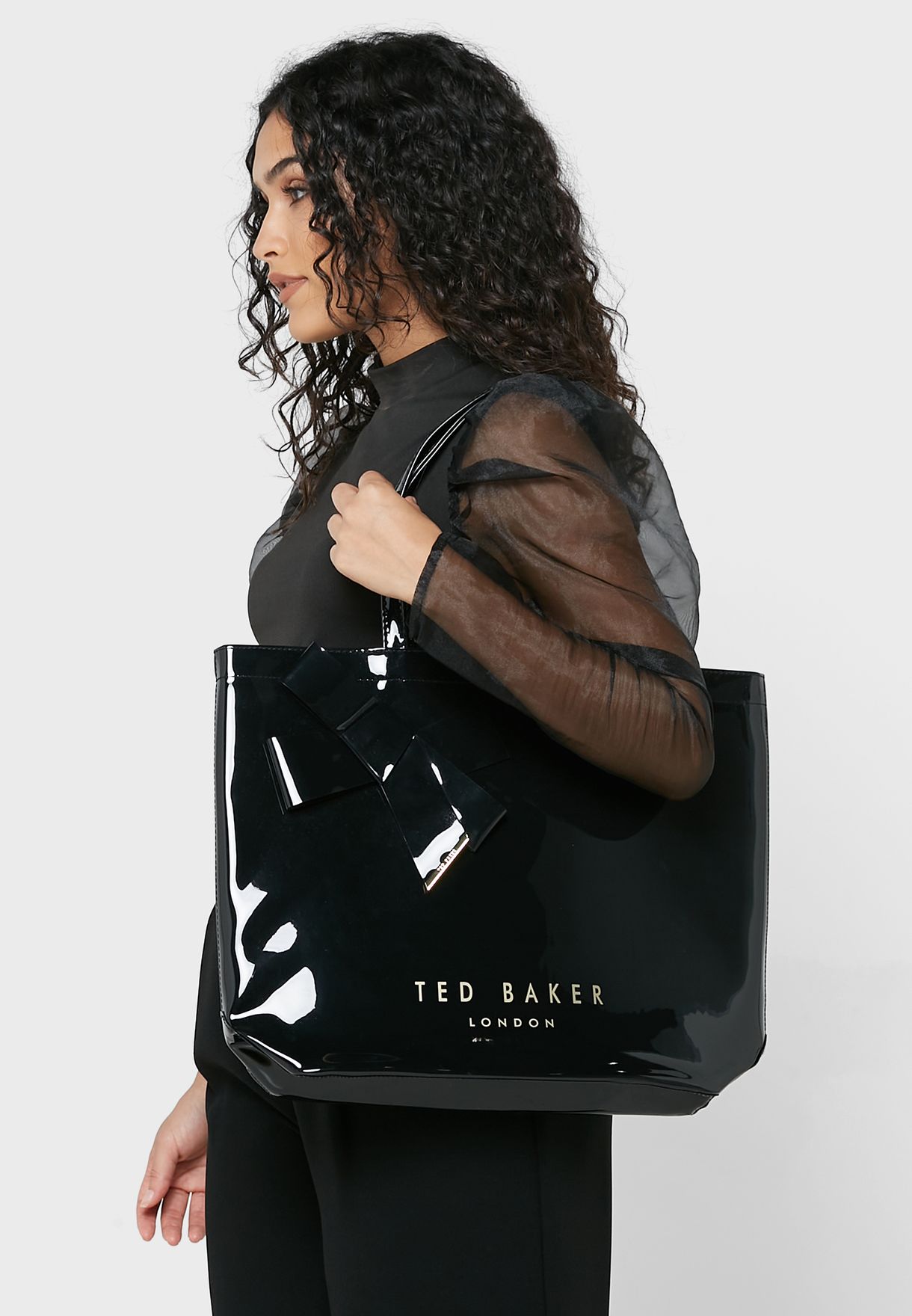 Buy Ted Baker black Nicon Knot Bow Large Tote Bag for Women in Dubai ...