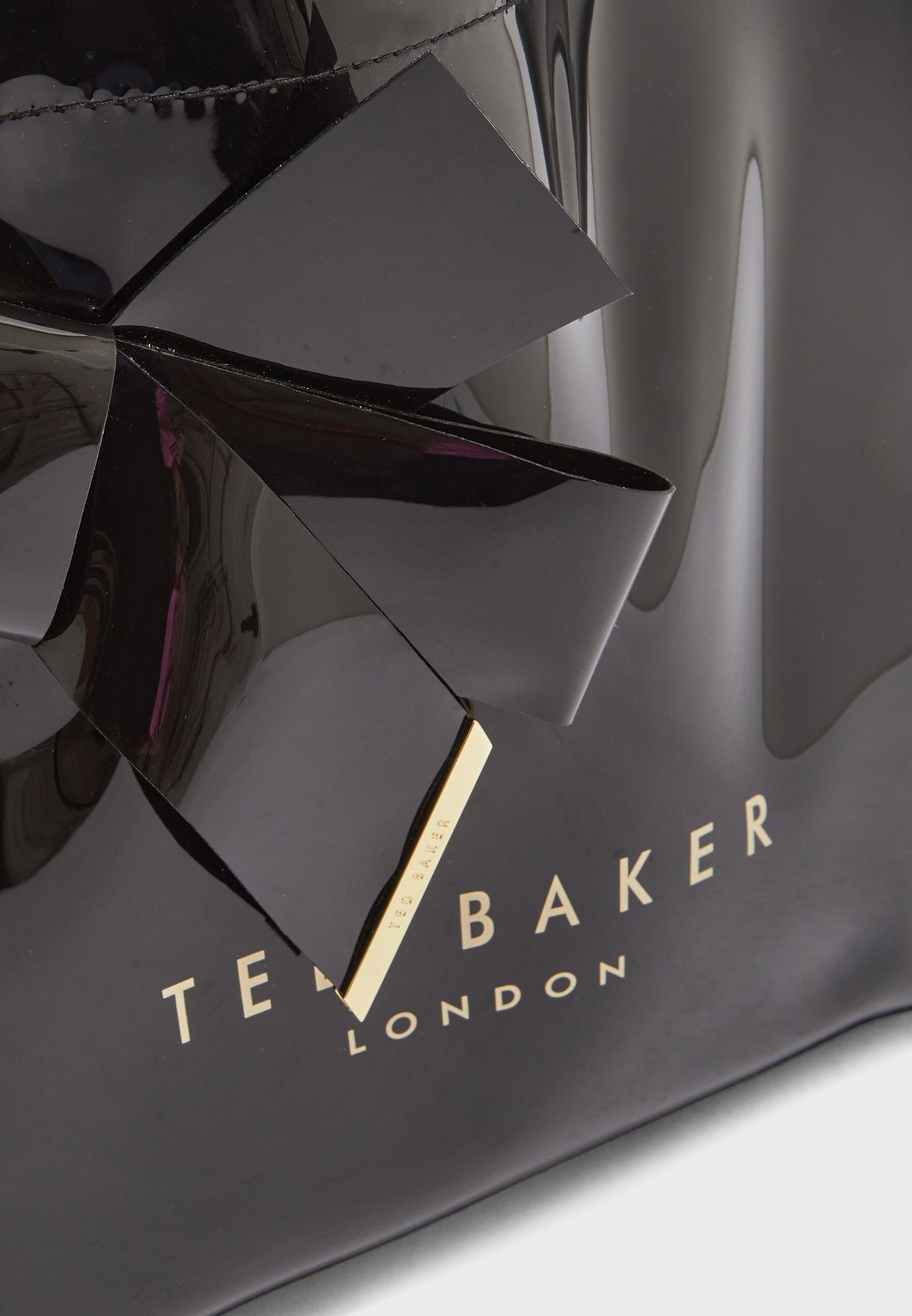 Buy Ted Baker Black Nicon Knot Bow Large Tote Bag For Women In Dubai