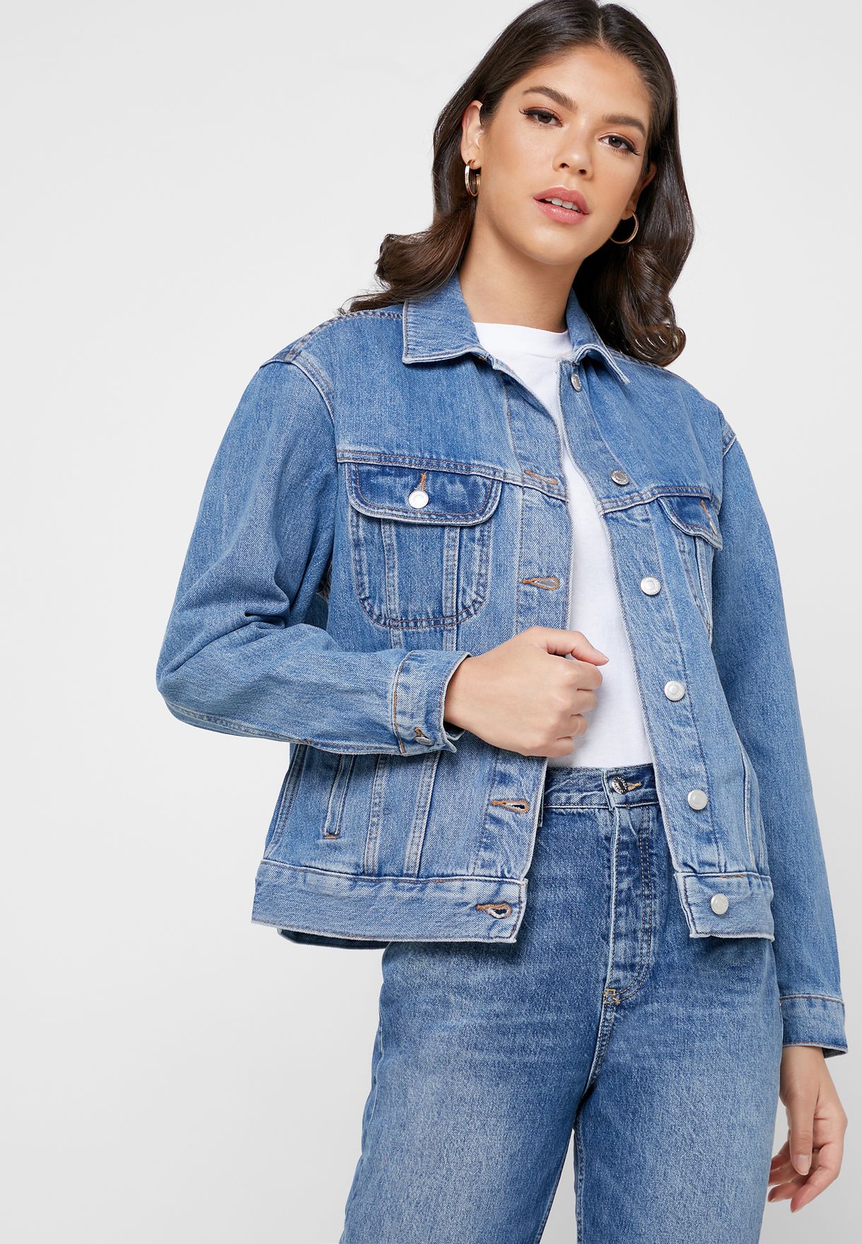 oversized topshop denim jacket