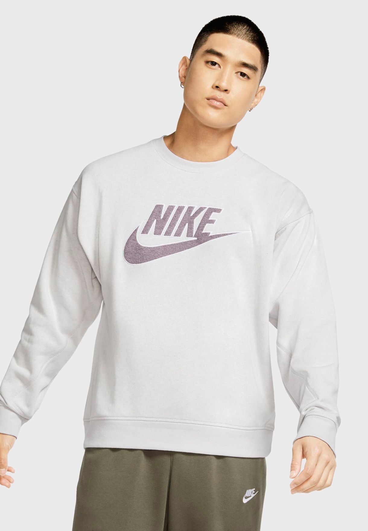 Buy Nike white NSW Logo Sweatshirt for 