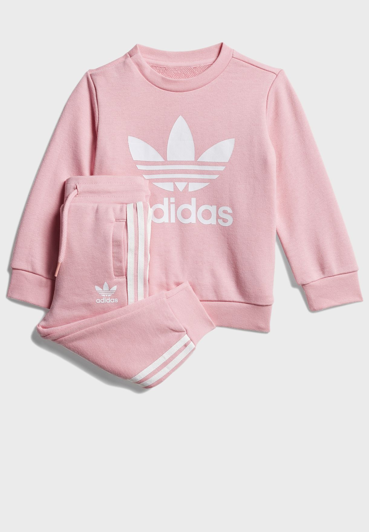 infant pink adidas tracksuit