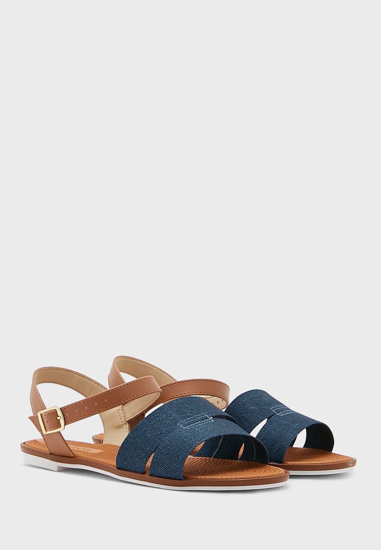 Casual Buckle Flat Sandals