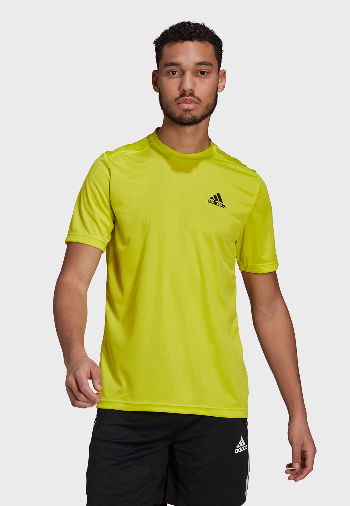 adidas yellow shirt mens