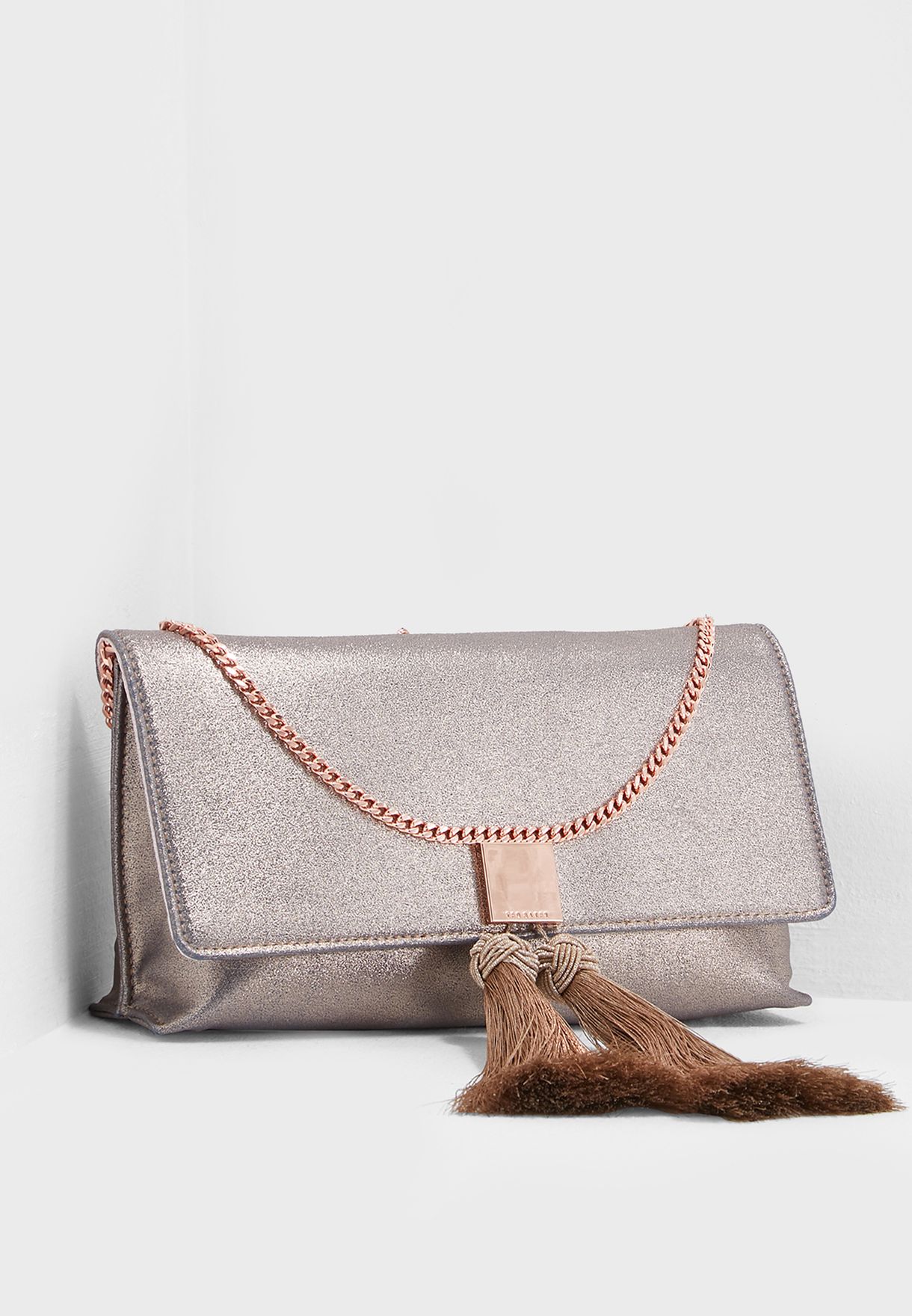 ted baker tassel clutch bag