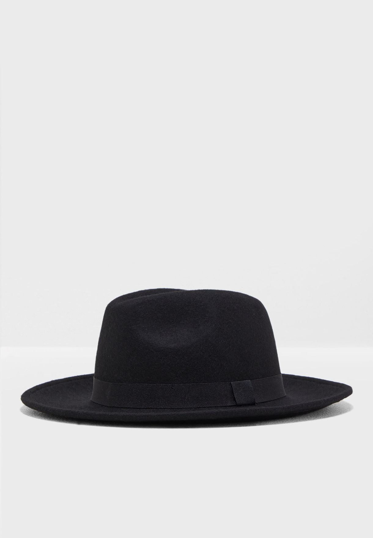 black fedora hat river island