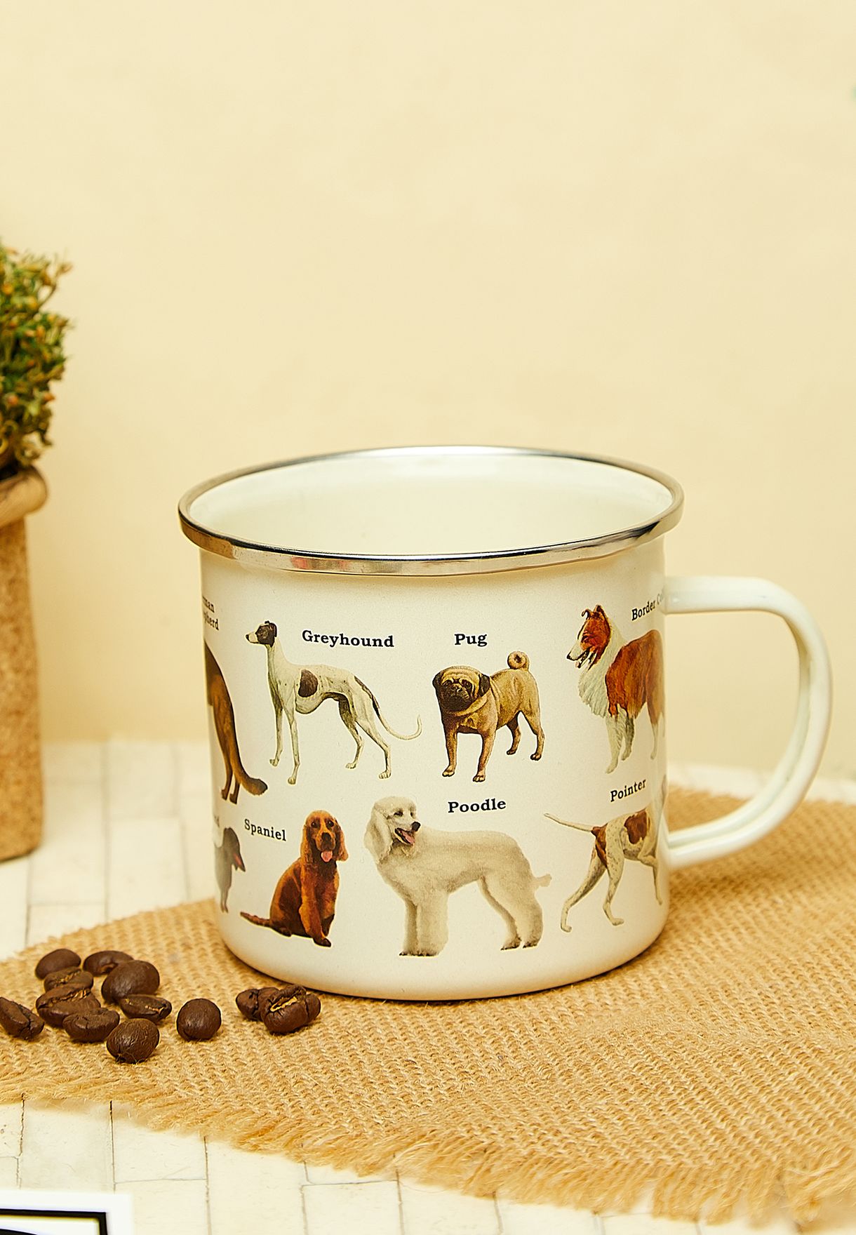 Dogs Enamel Mug
