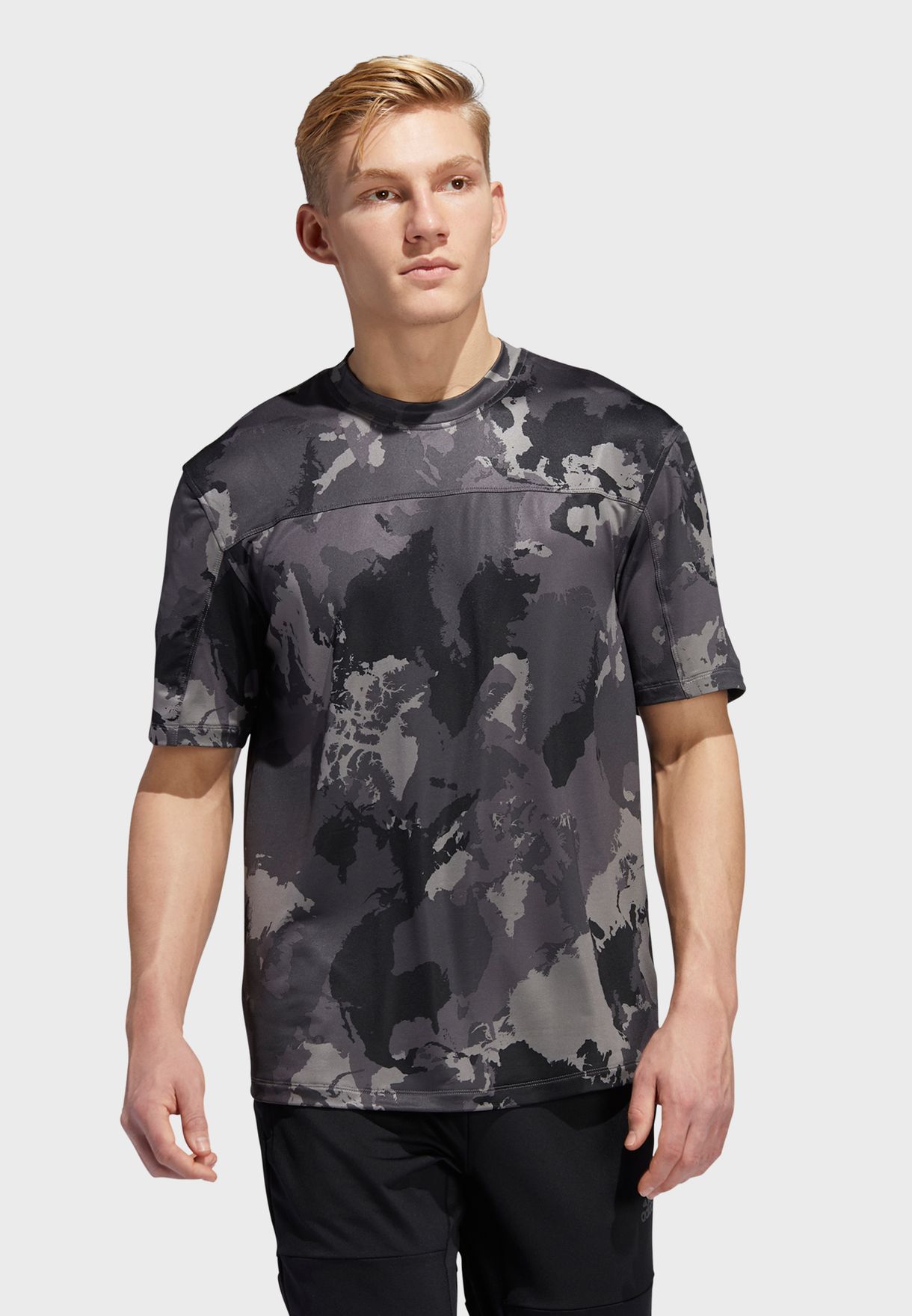 mens camo adidas shirt