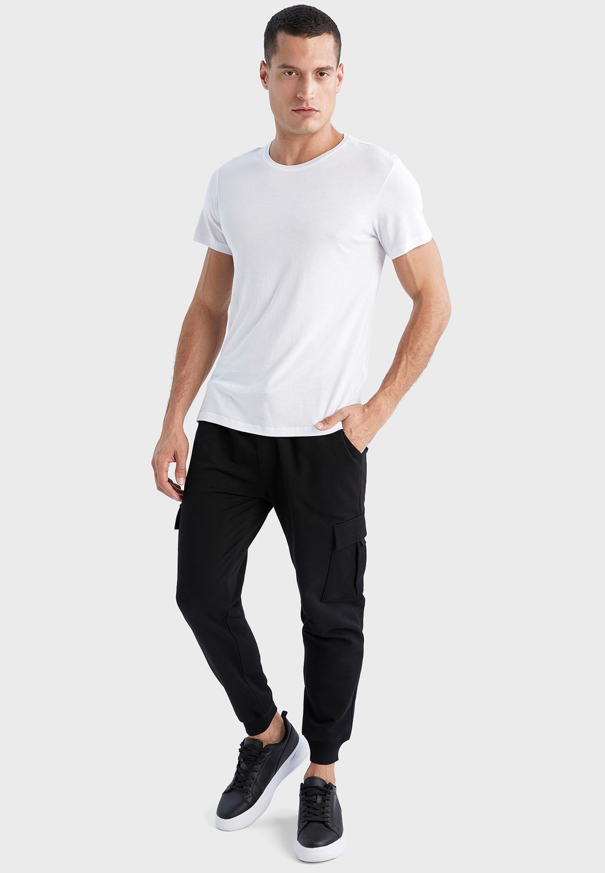 Regular Fit Cargo Pocket Trousers