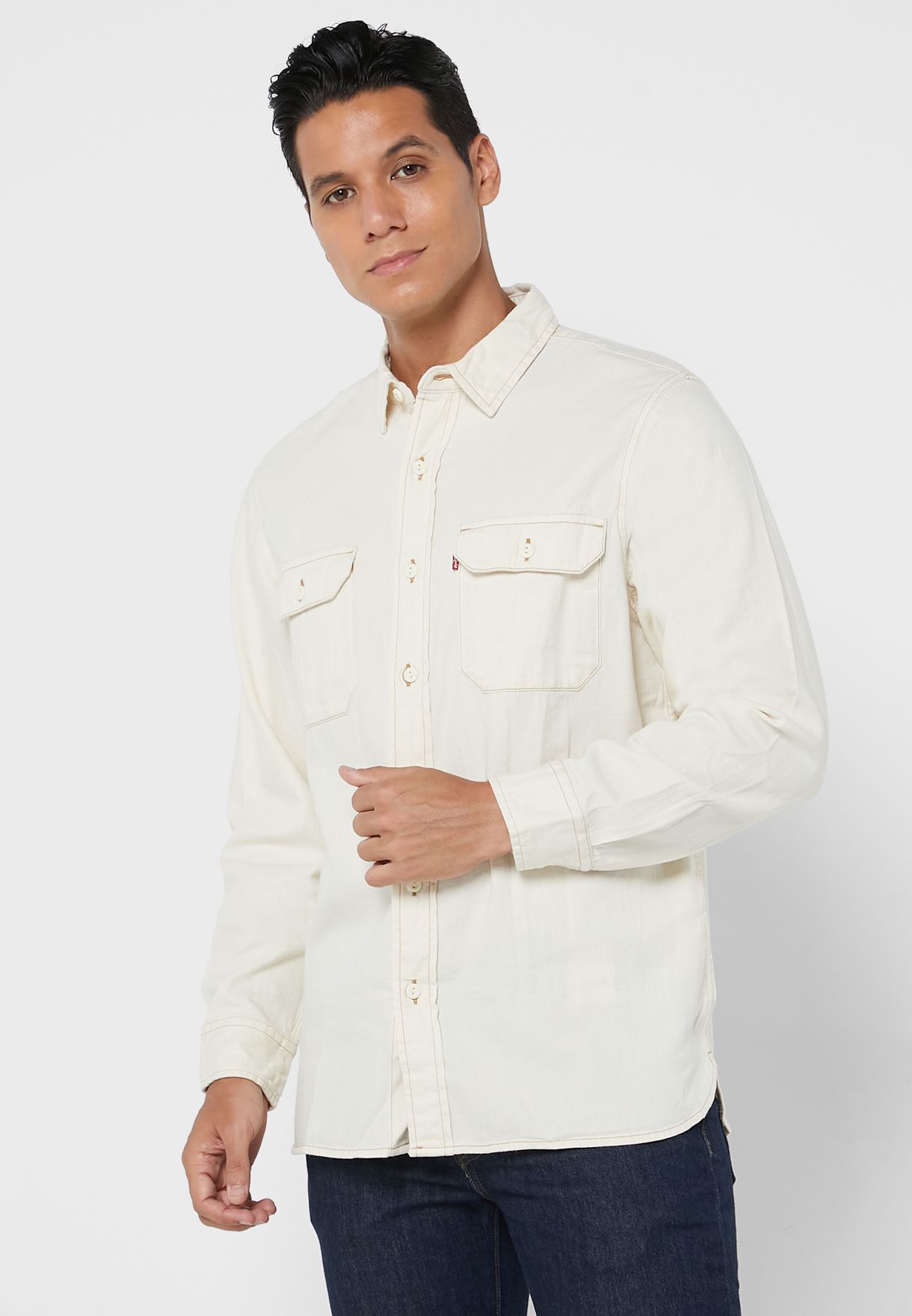 Buy Levis white Levi's® Classic Worker Overshirt for Men in MENA,  Worldwide