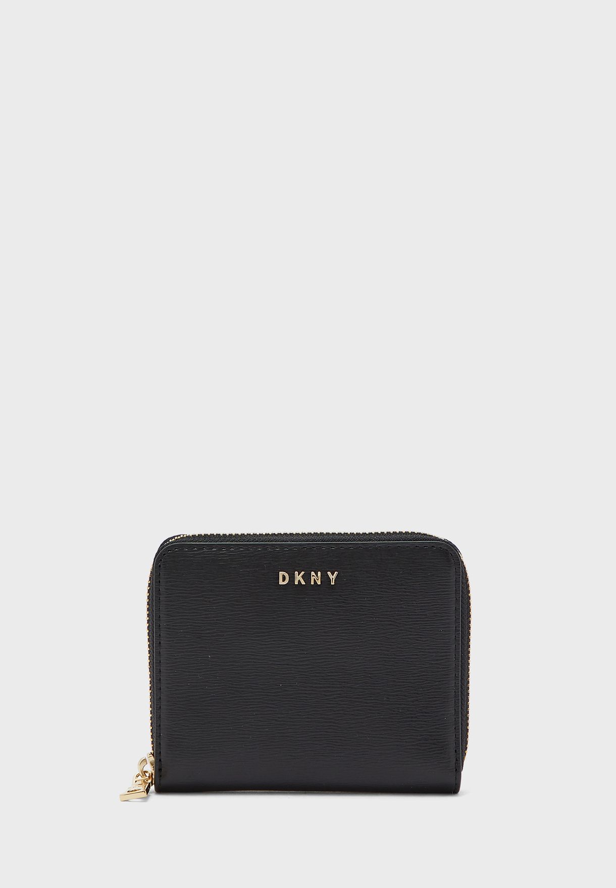 dkny black coin purse