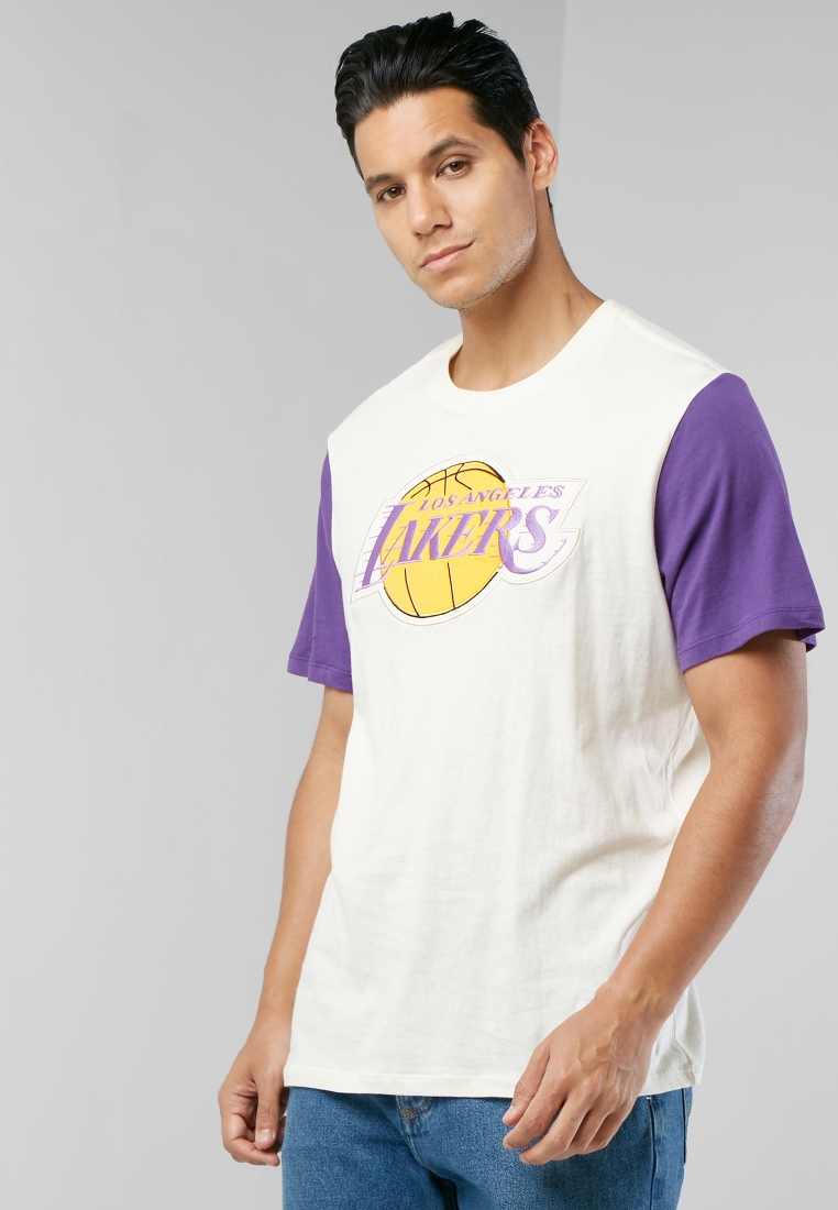 Mitchell & Ness White / Purple Los Angeles Lakers