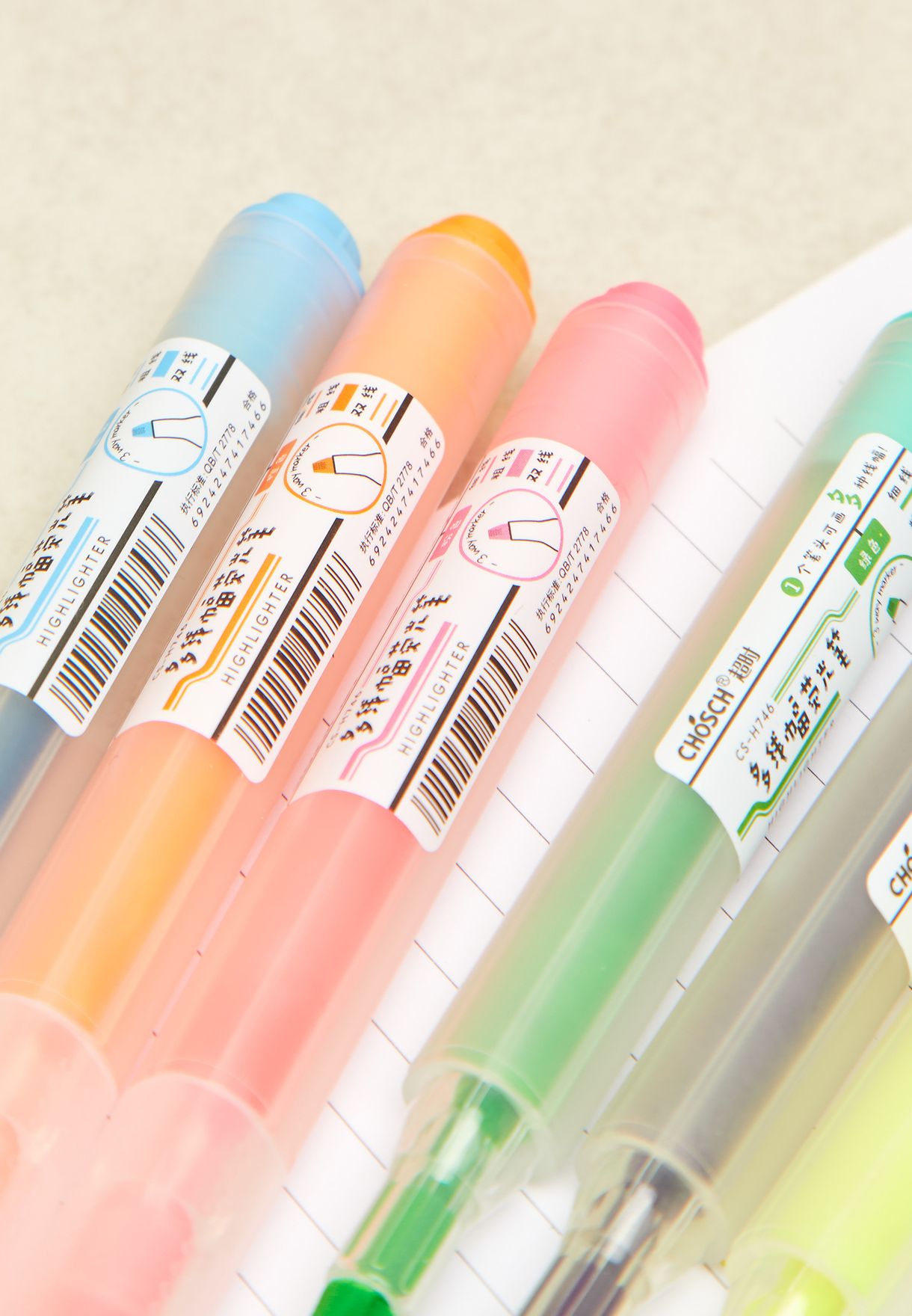 Set Of 6 Highlighters