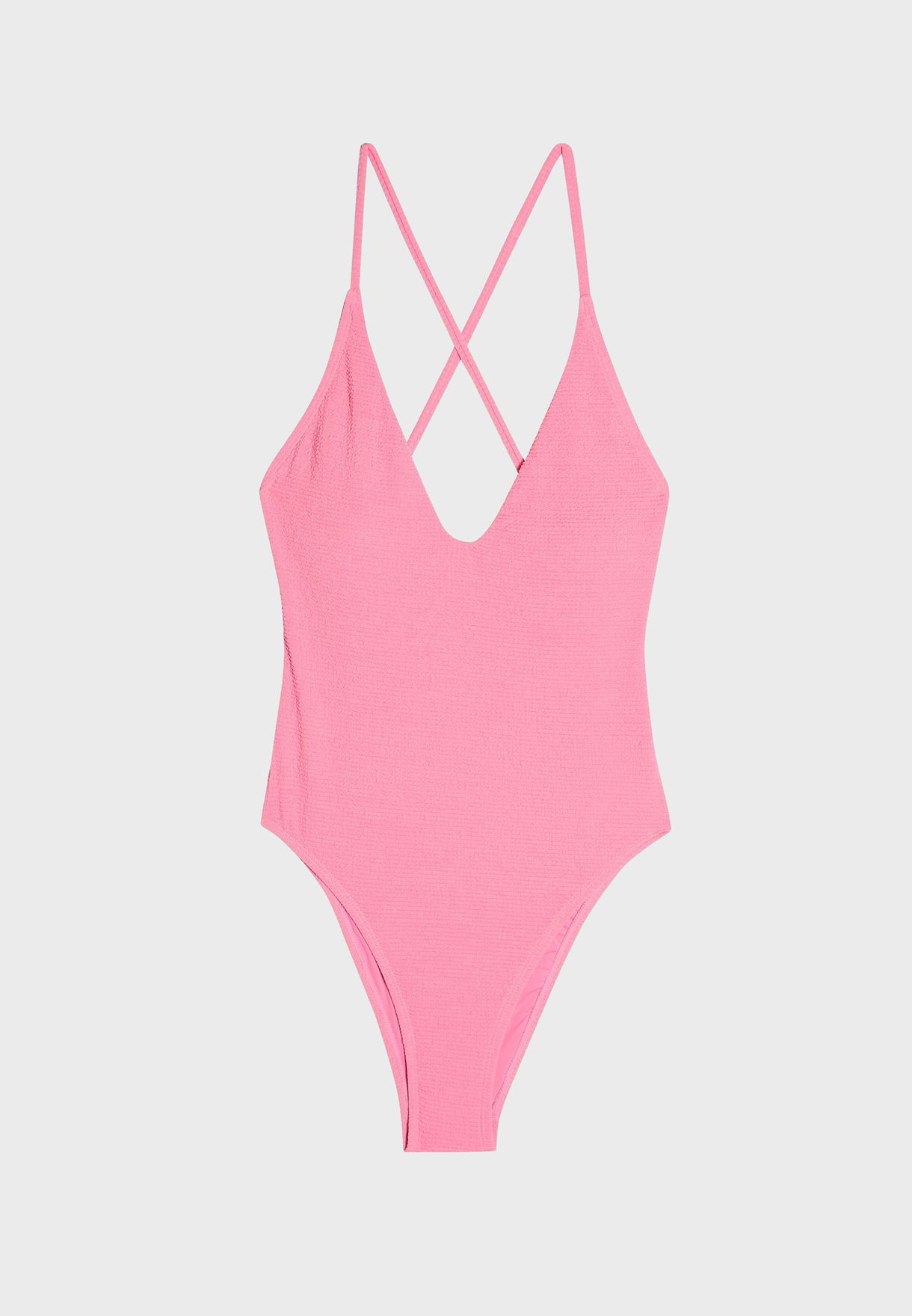 Buy Topshop pink Hhigh Leg Swimsuit for Women in MENA, Worldwide