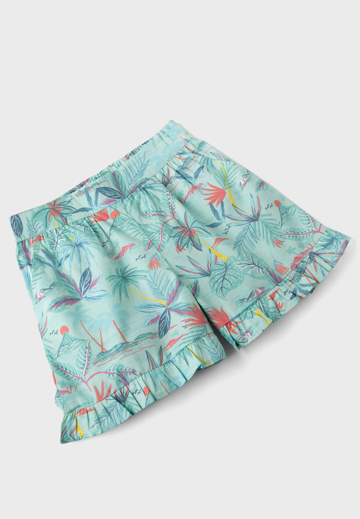 Kids Tropical Print Shorts