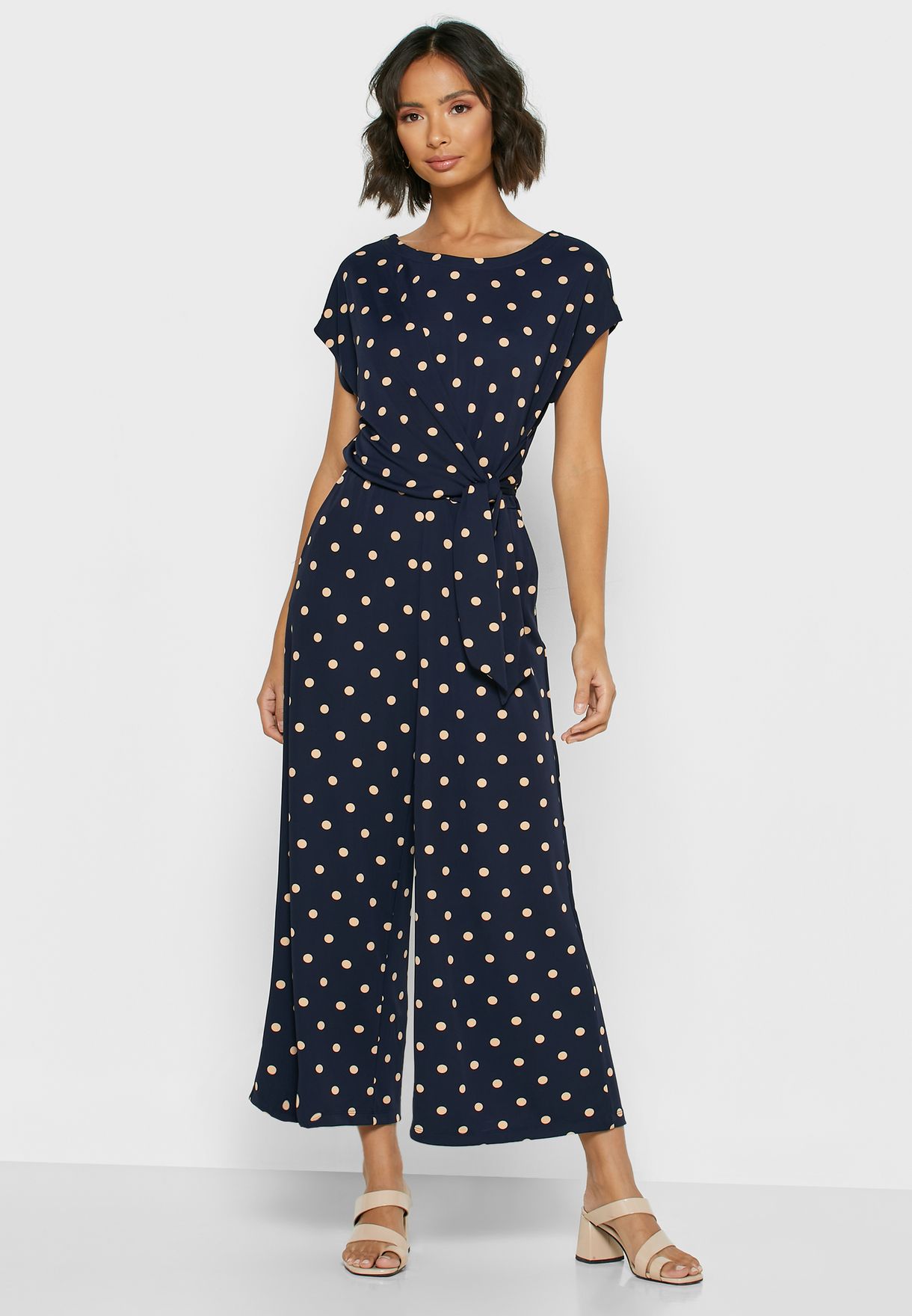 banana republic polka dot jumpsuit